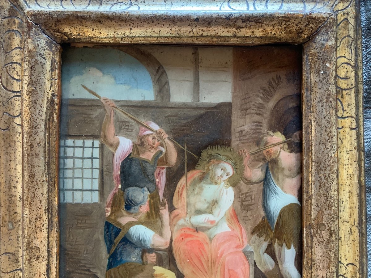 Painting On Glass. Italy. Early XVII Century