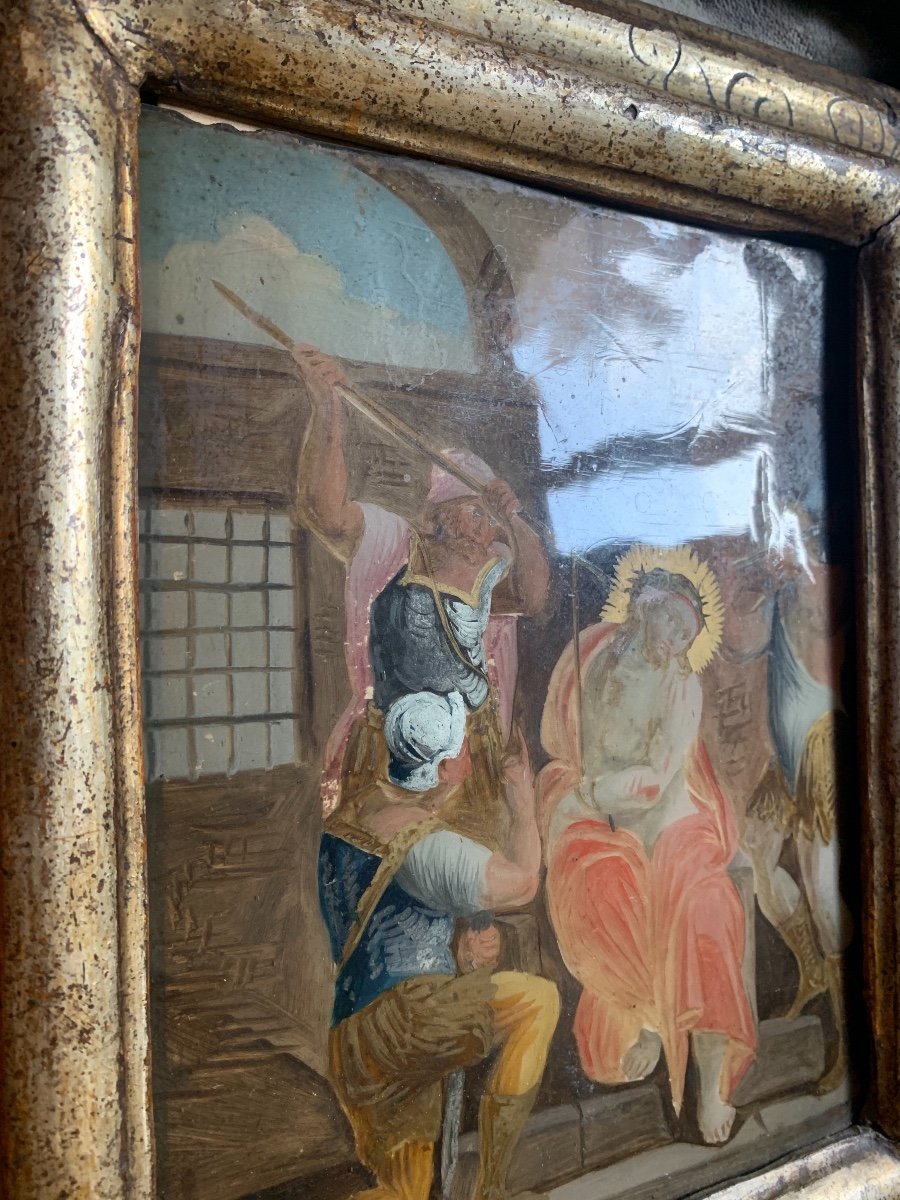 Painting On Glass. Italy. Early XVII Century