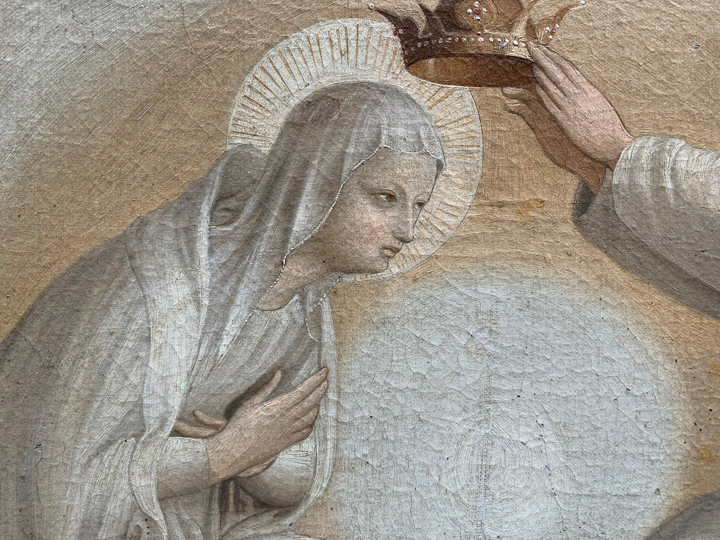 Coronation of the Virgin, 19th-century copy after Fra Angelico’ frescoes in San Marco Monastery. Florence