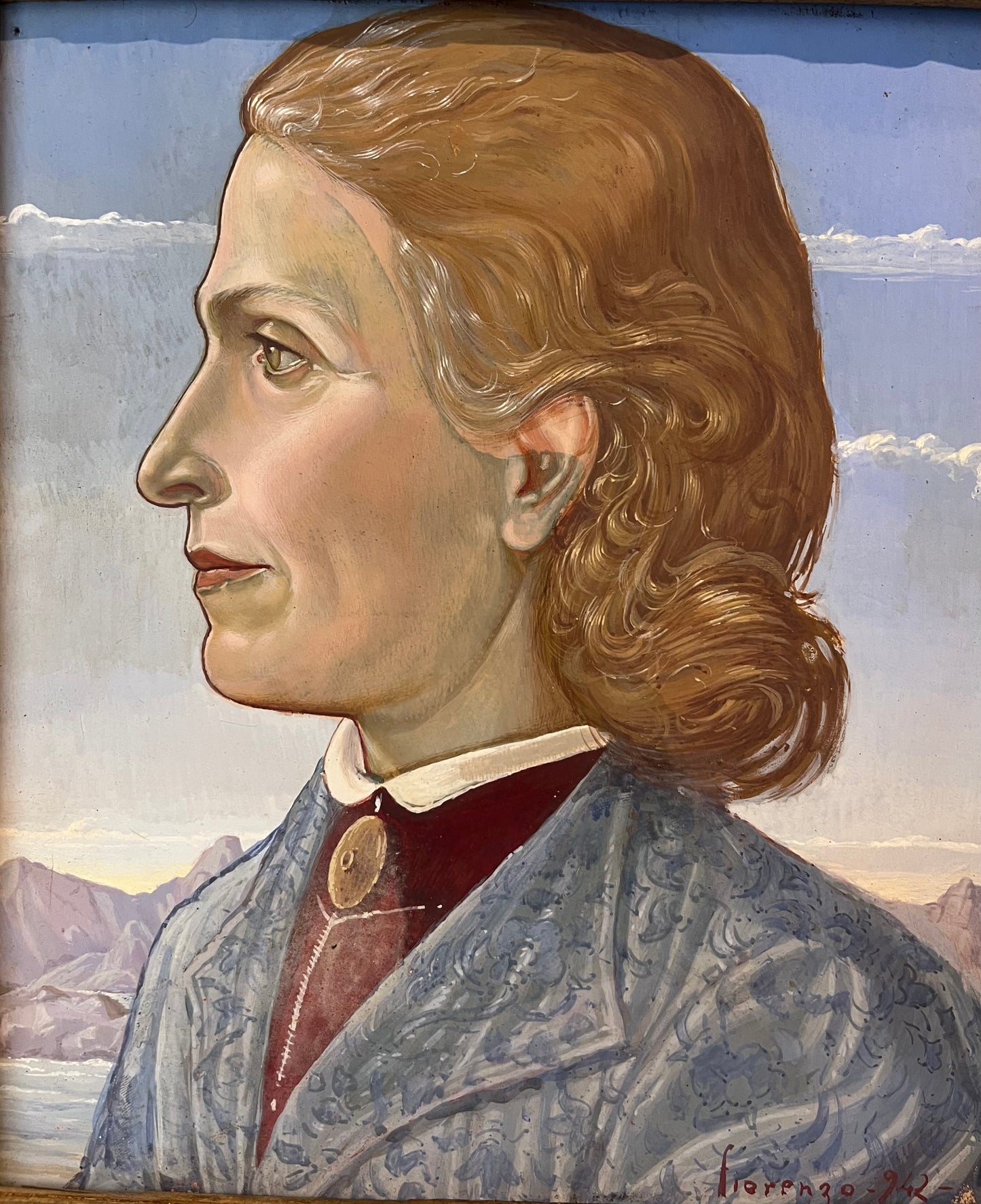 Moglie del falsario senese Icilio Joni, ritratta dal figlio Fiorenzo, datata 1942