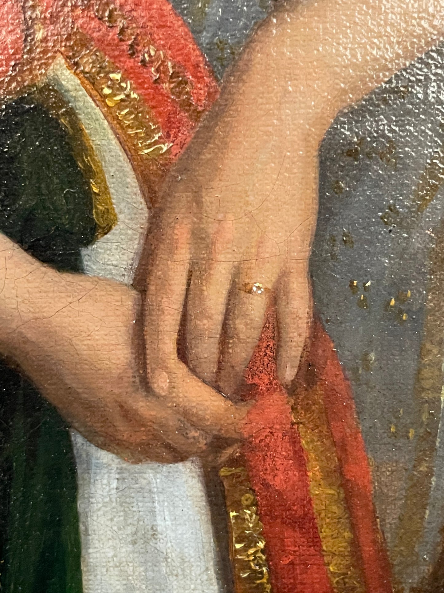 Romantic Portrait of a Woman in Oriental Dress among Greek Ruins, ca. 1840