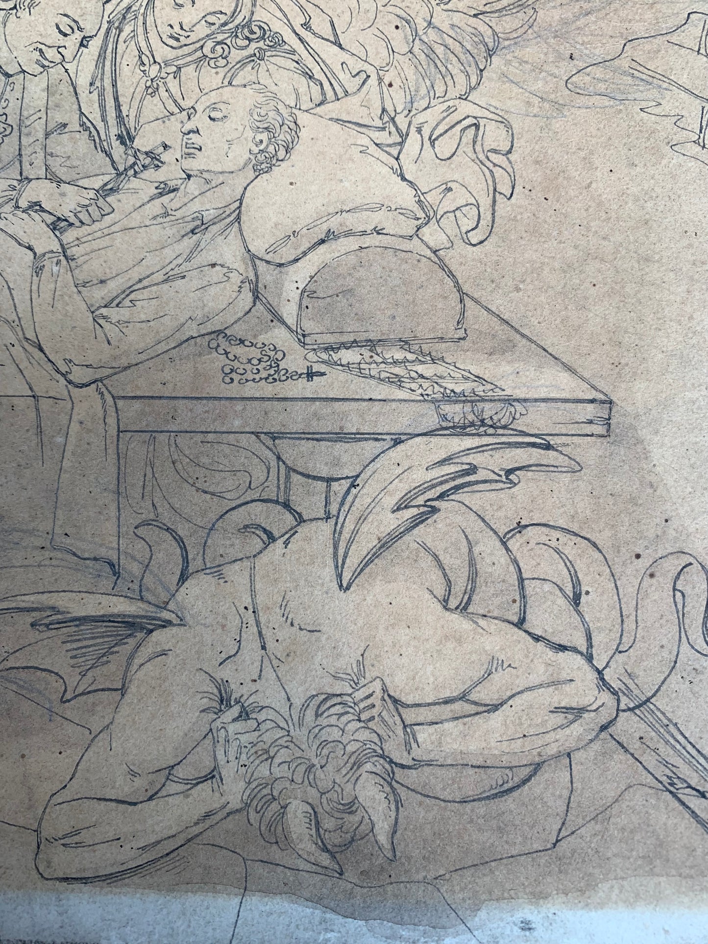 The Archangel and the Demon: The Battle for a Saint's Soul in a 19th Century Italian Drawing.