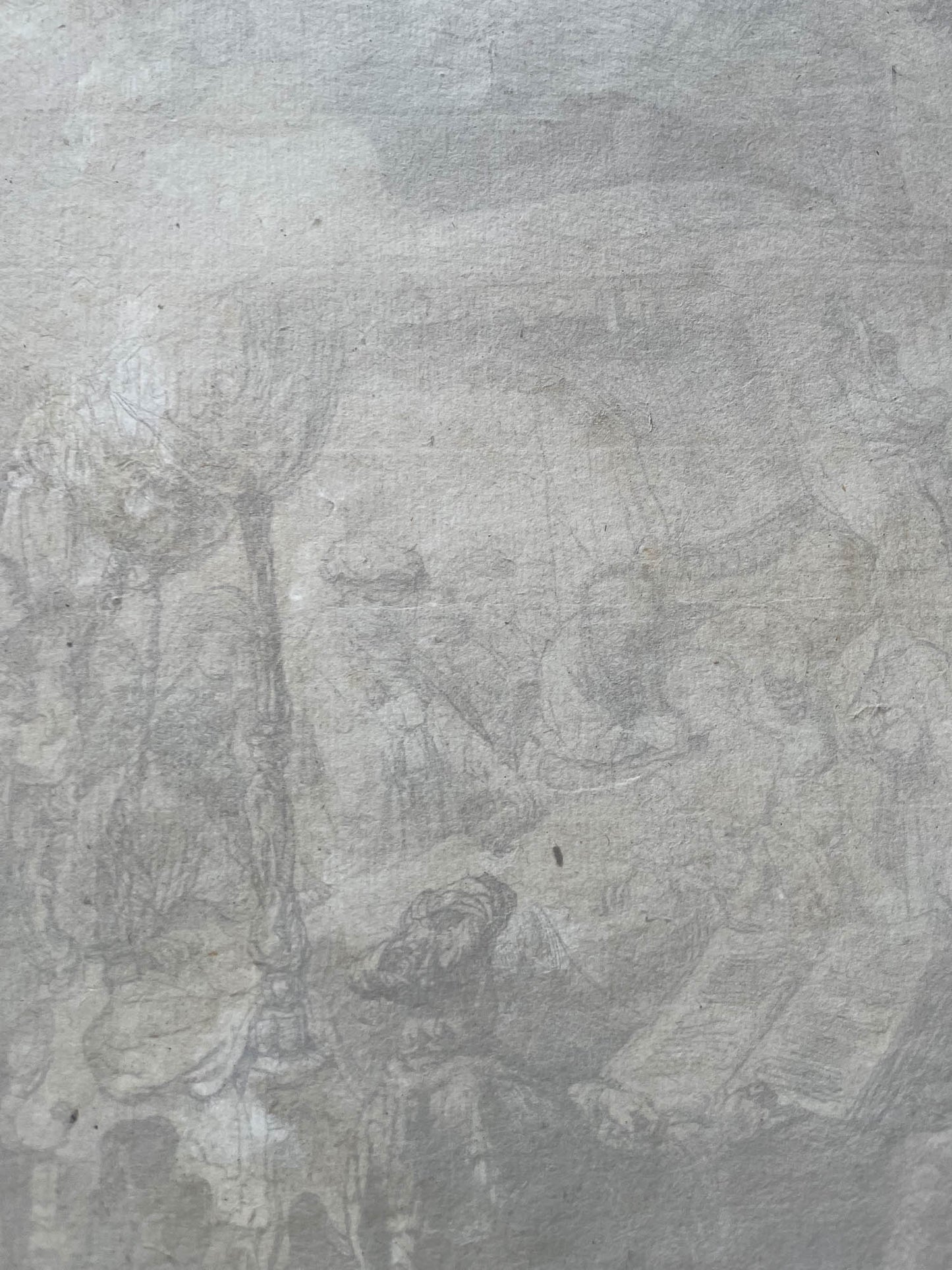 Rembrandt van Rijn, Il transito della Madonna, incisione antica, lastra del 1639, terzo stato.