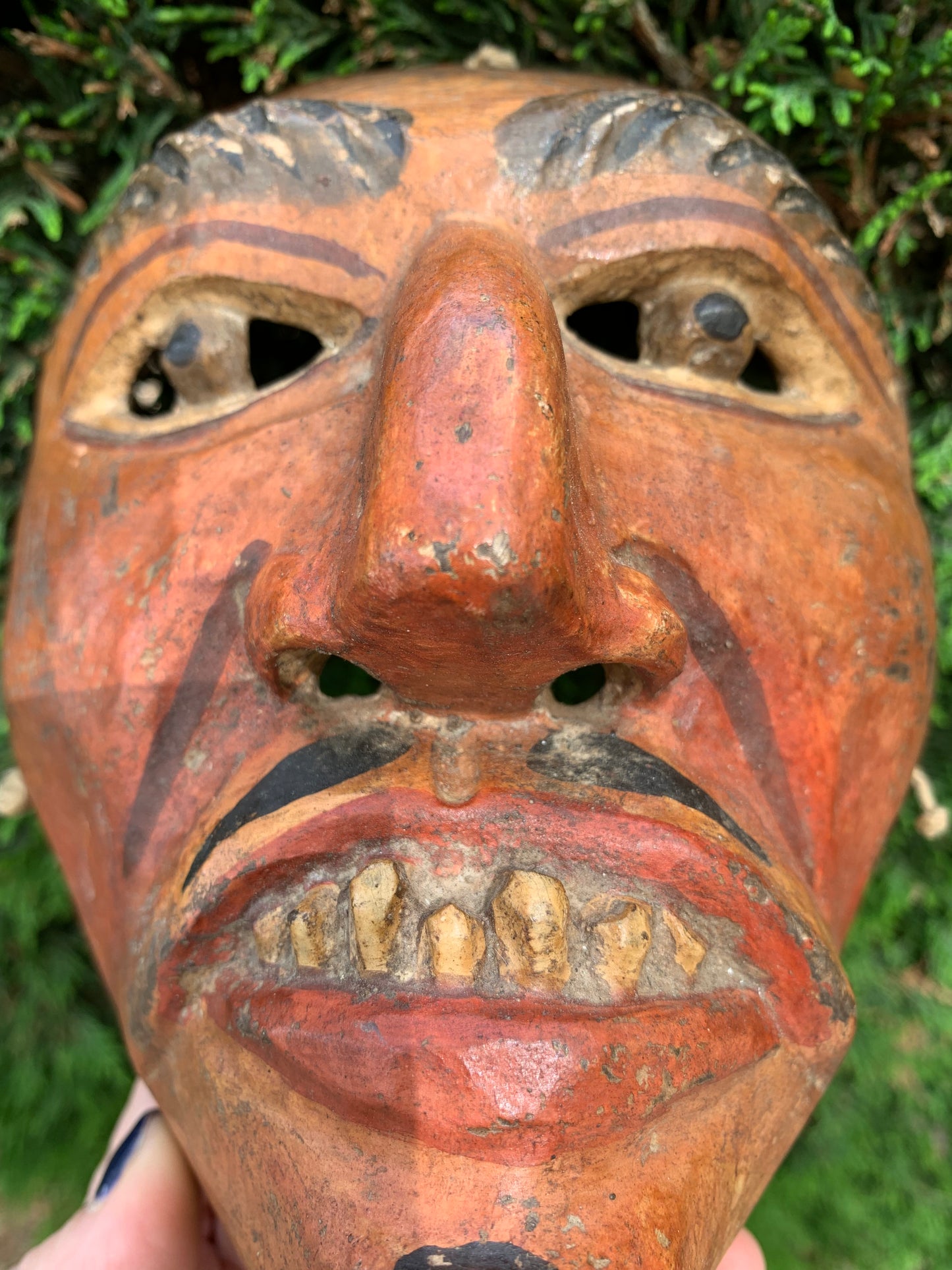 Guatemala. Mask of Baila de la Conquista. Early XX century