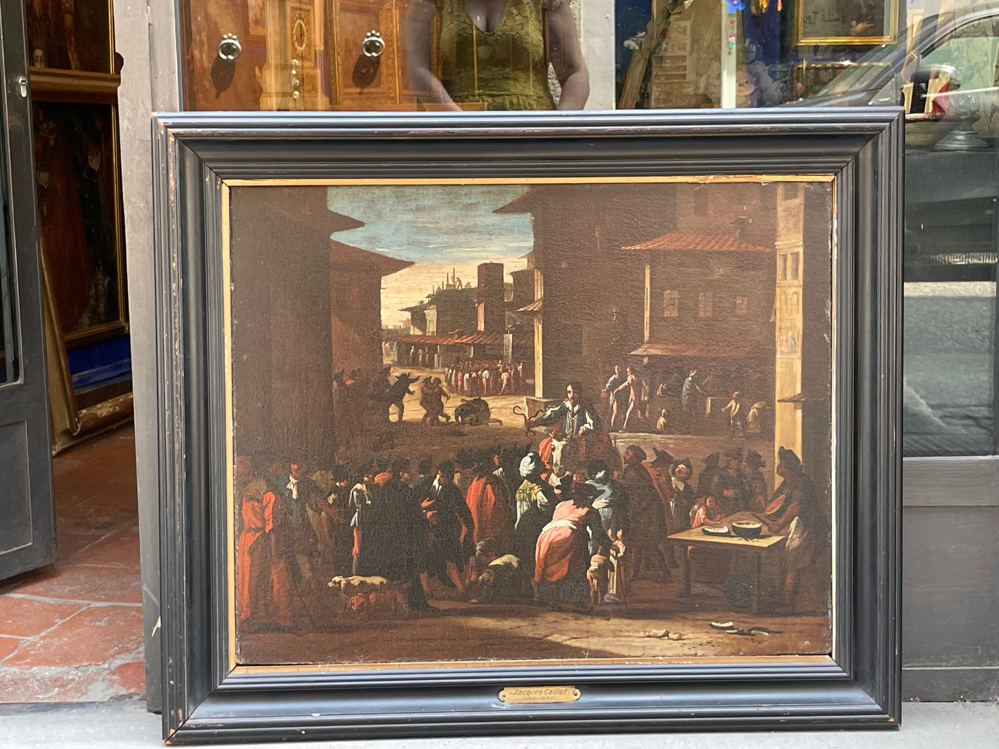 Ciarlatano con serpenti in una piazza di Roma, Bamboccianti, XVII secolo