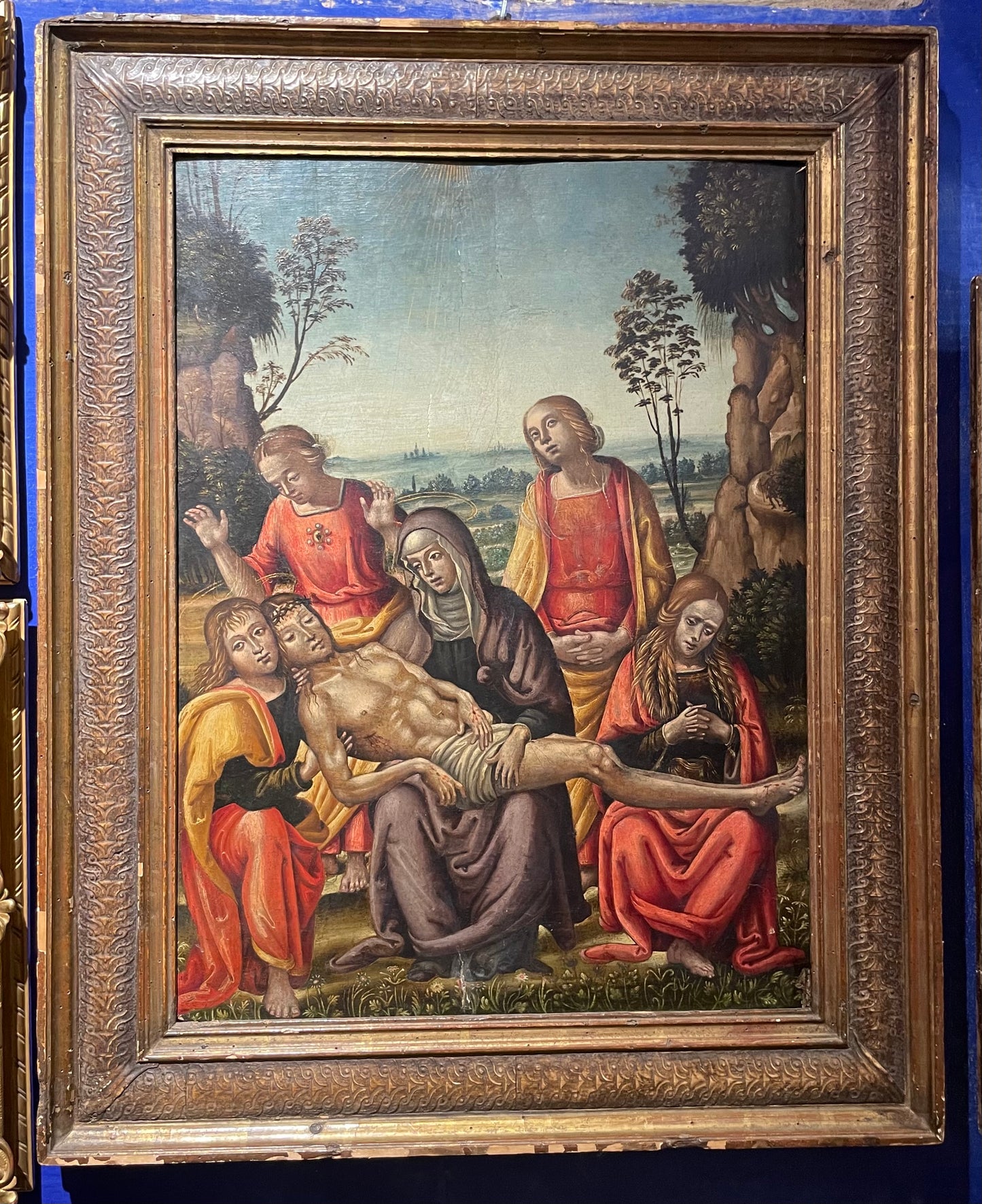 Compianto sul Cristo morto. Scuola italiana. Inizio XVI secolo.