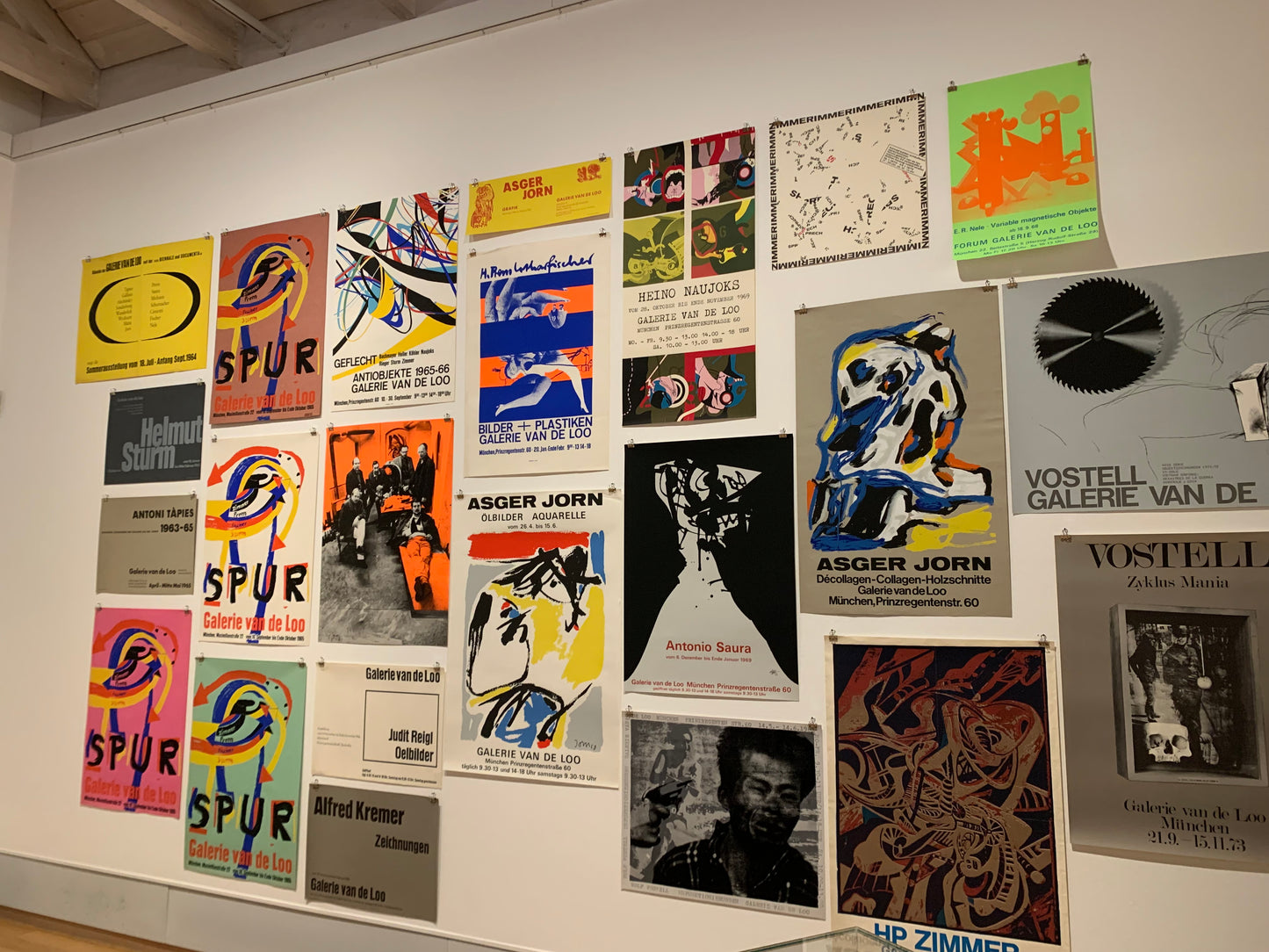 Anja Decker, pittura astratta gestuale a tempera su carta, anni ’50 – 29,5 x 21 cm