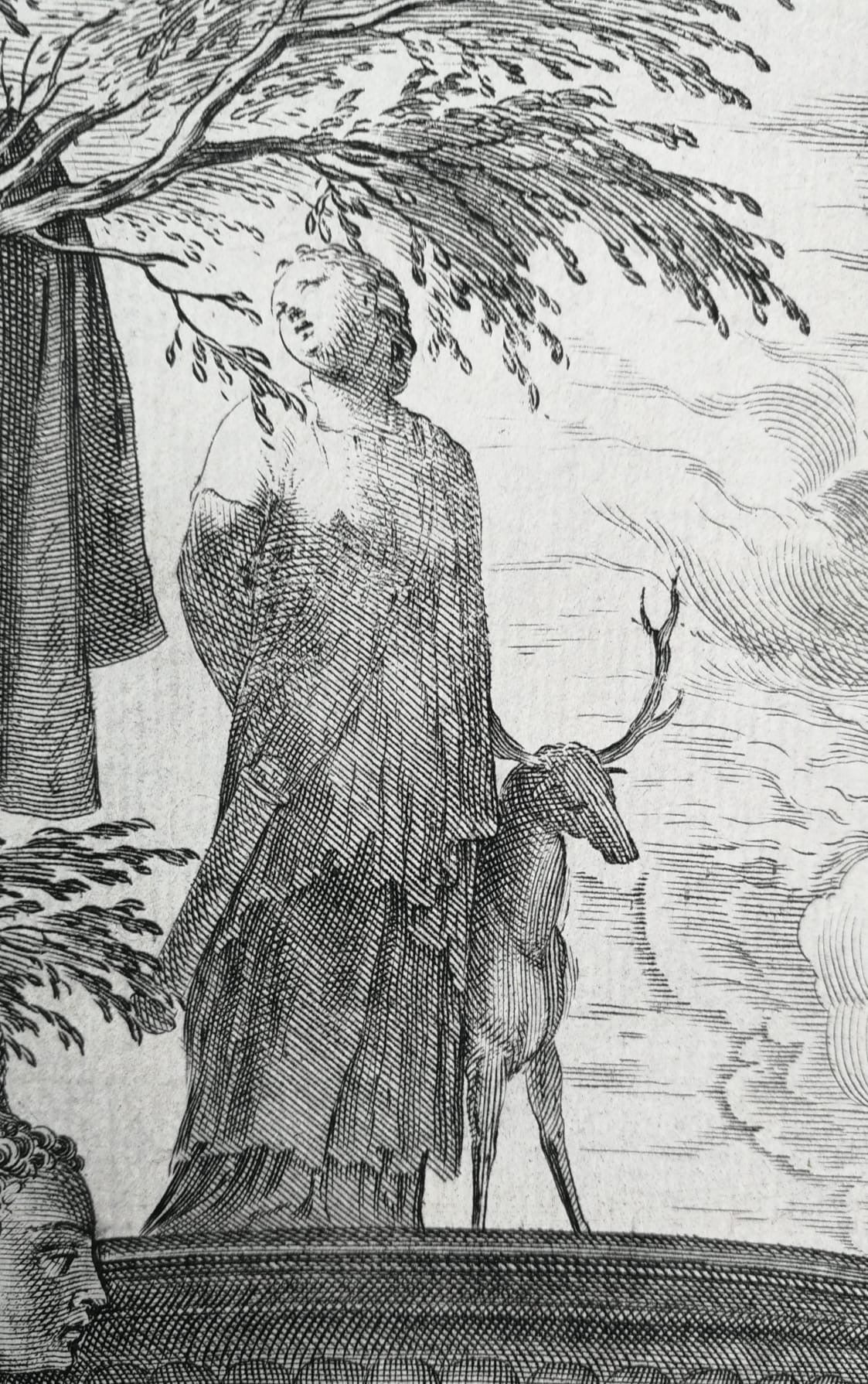 Cornelis Cort (1533–1578) – Diana and Callisto, engraving after Titian, Venice 1566, second state