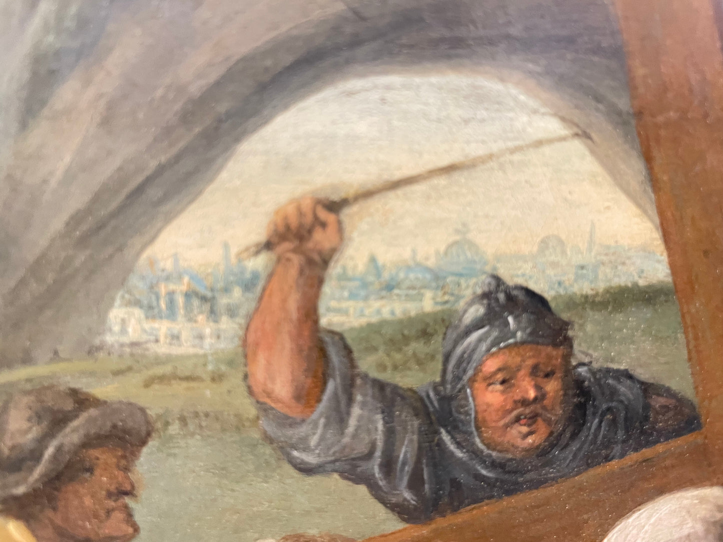 Christ Carrying the Cross with Saint Veronica – Flemish School, late 17th / early 18th century