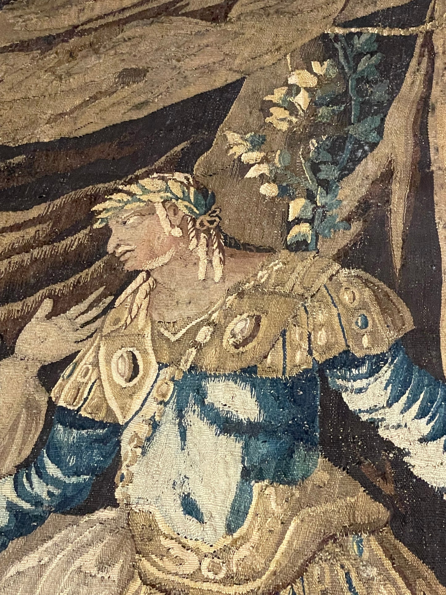 Tapestry of Aubusson with the Banquet of Cleopatra, second half of the 17th cent. Cm 240x200