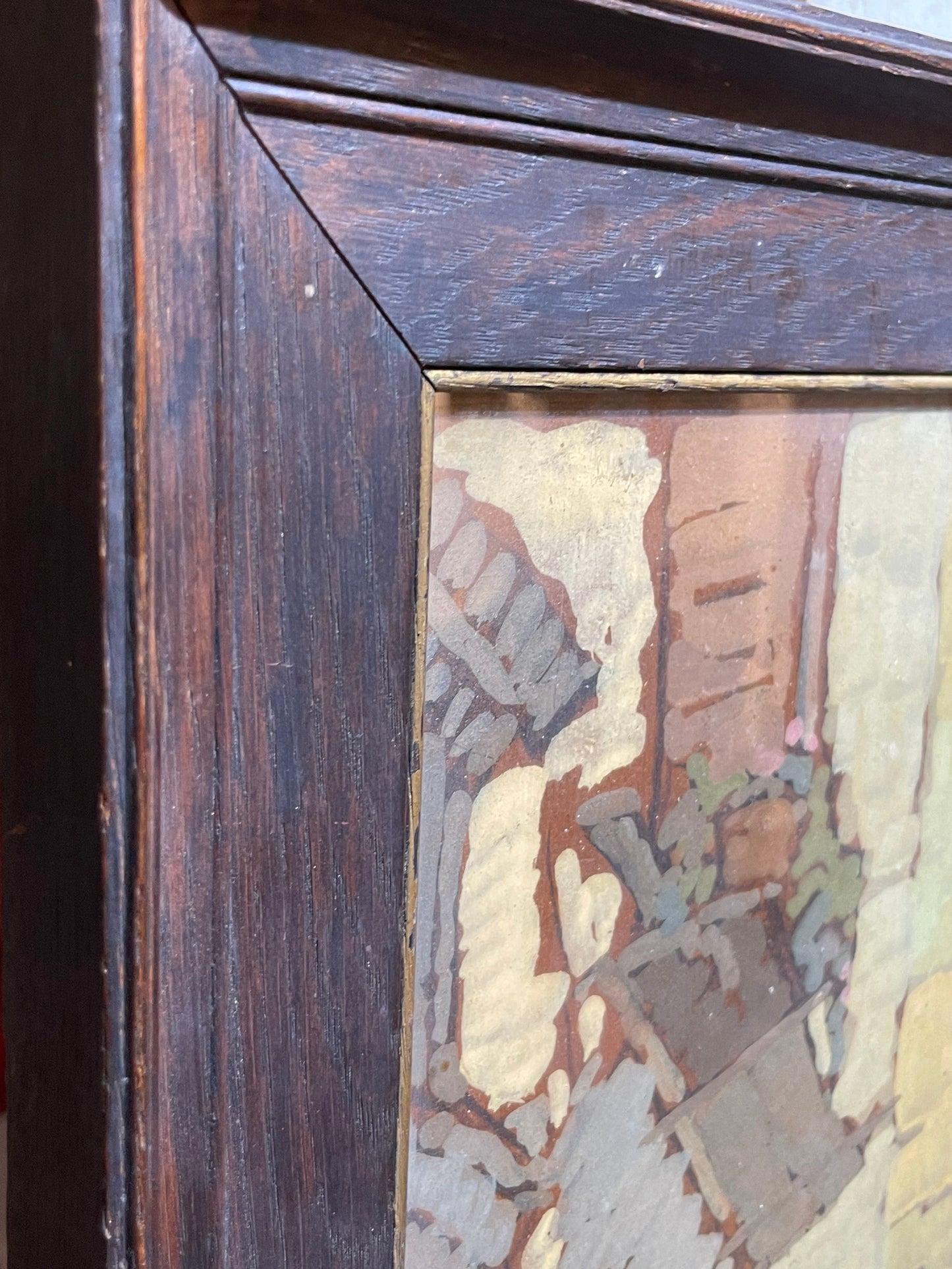 André Petroff, Russian painter from Saint Petersburg – Village in the hinterland of the French Riviera, 1920s–30s