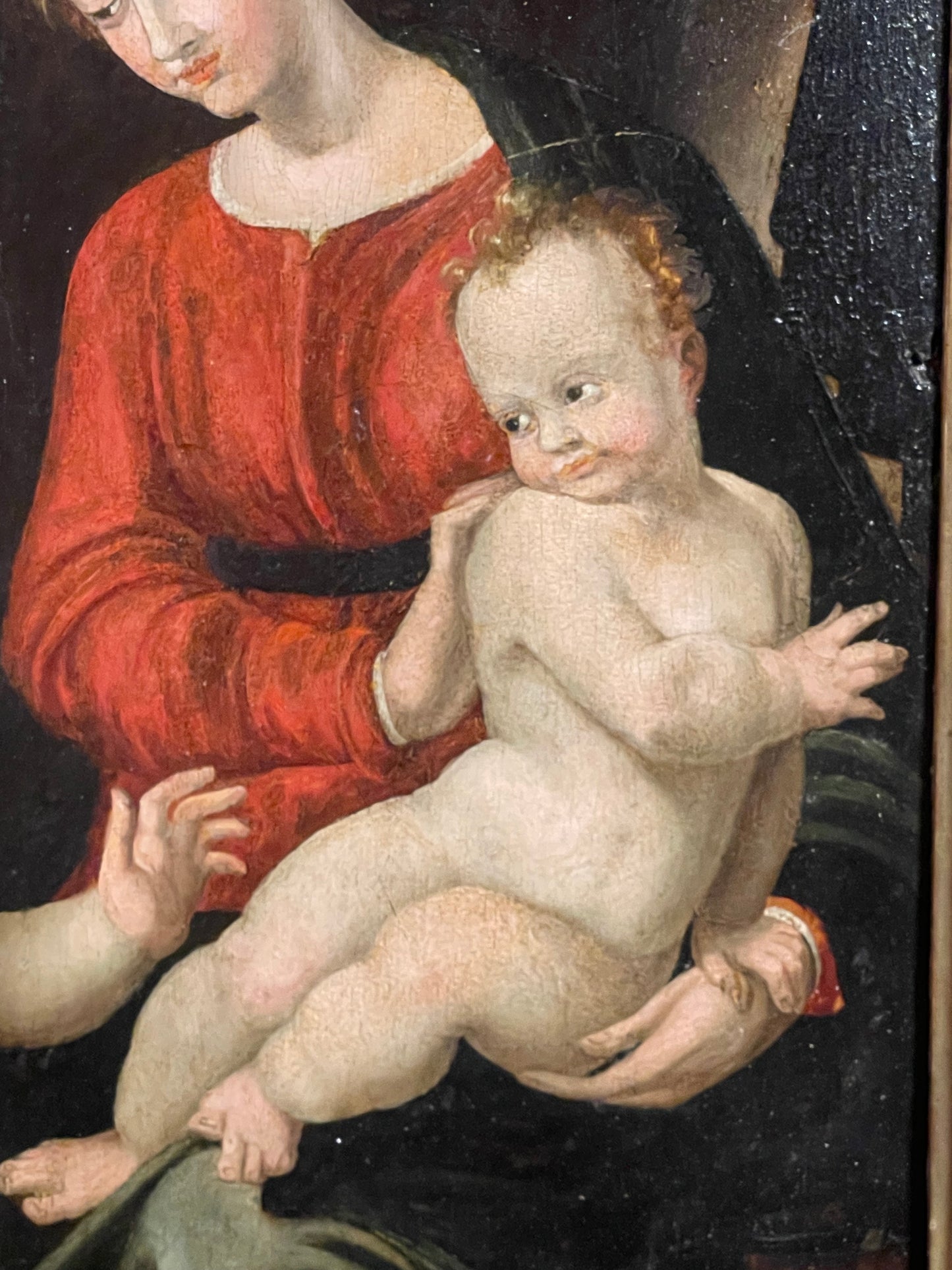 Scuola toscana (ambito fiorentino), fine XVI secolo. Sacra famiglia con San Giuseppe

Sacra Famiglia con la Vergine, il Bambino Gesù, San Giovannino e San Giuseppe