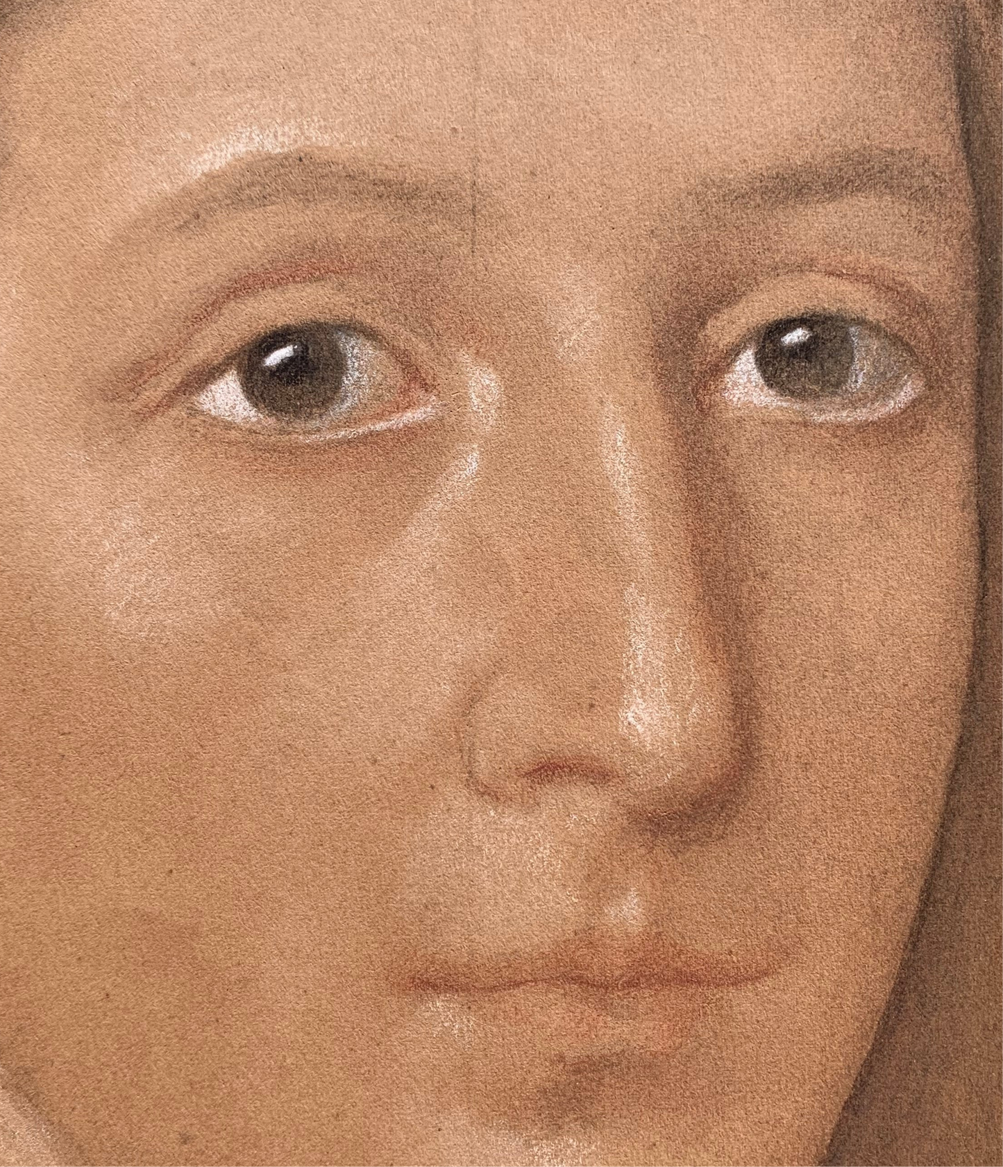 Archangel Gabriel. Study for Annunciation by Enrico Reffo, signed.