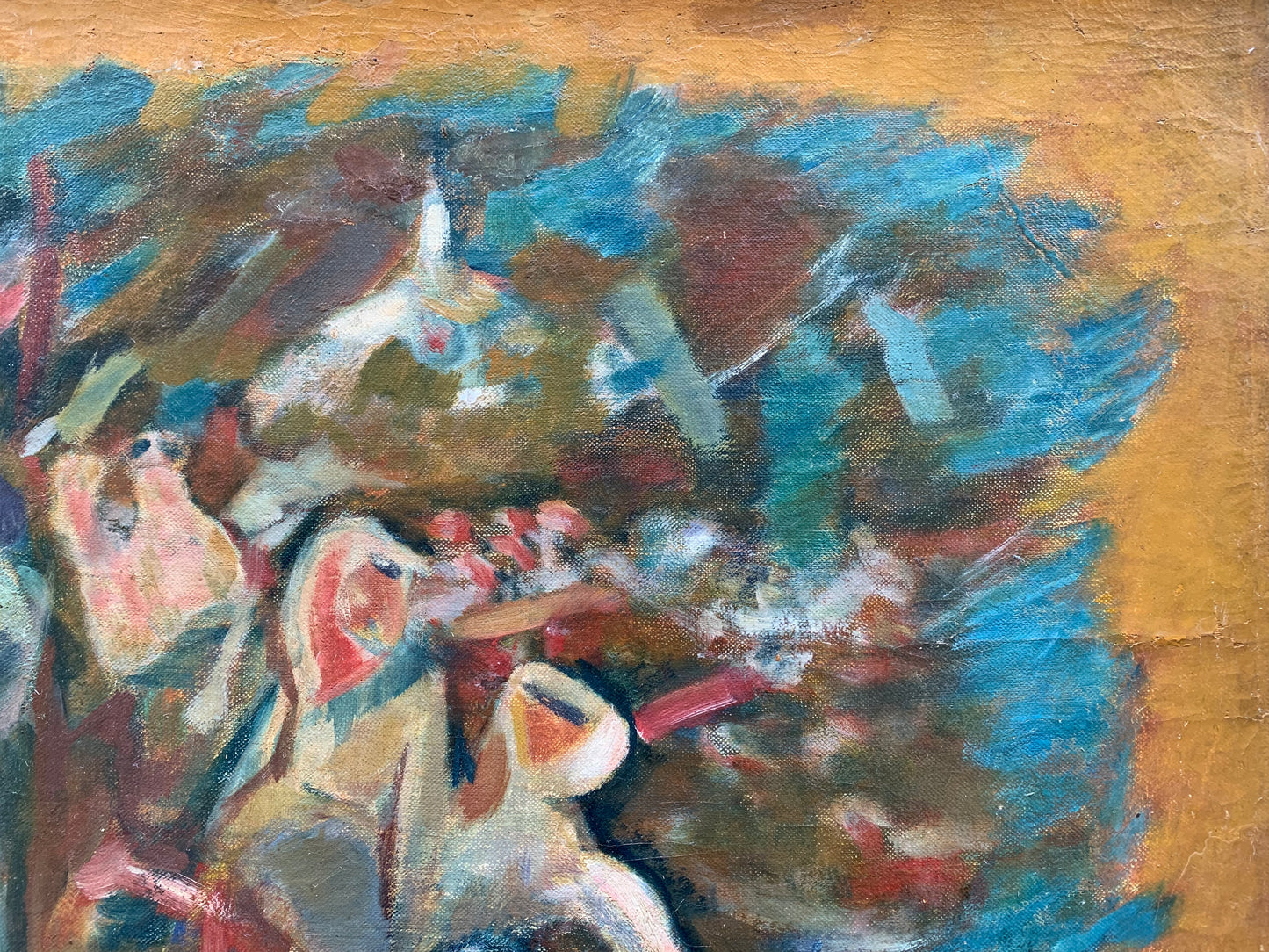 Tin Florias, Danza di Corfù, artista greco del XX secolo tra Grecia e Parigi, Cm 130 × 103