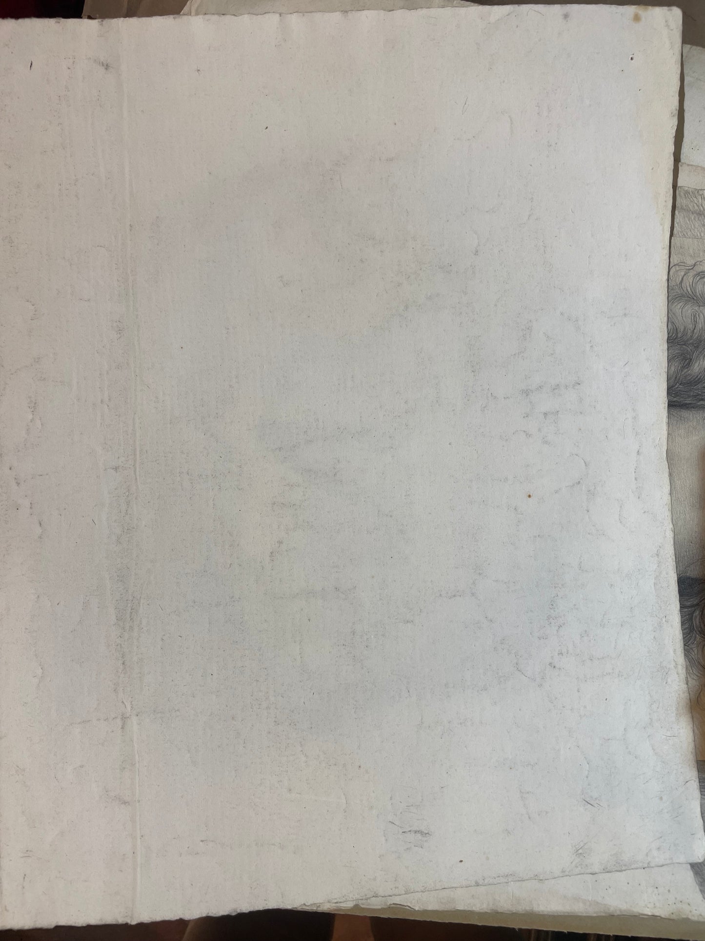 Academic Study of the Roman Bust, Tuscan School, 44 × 34 cm