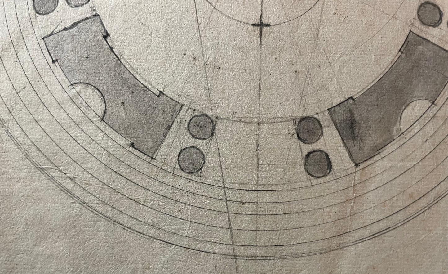 Onofrio Boni (Cortona, 1739 – Firenze, 1815)
Progetto per edificio rotondo destinato al gruppo della Niobe, Firenze, circa 1773