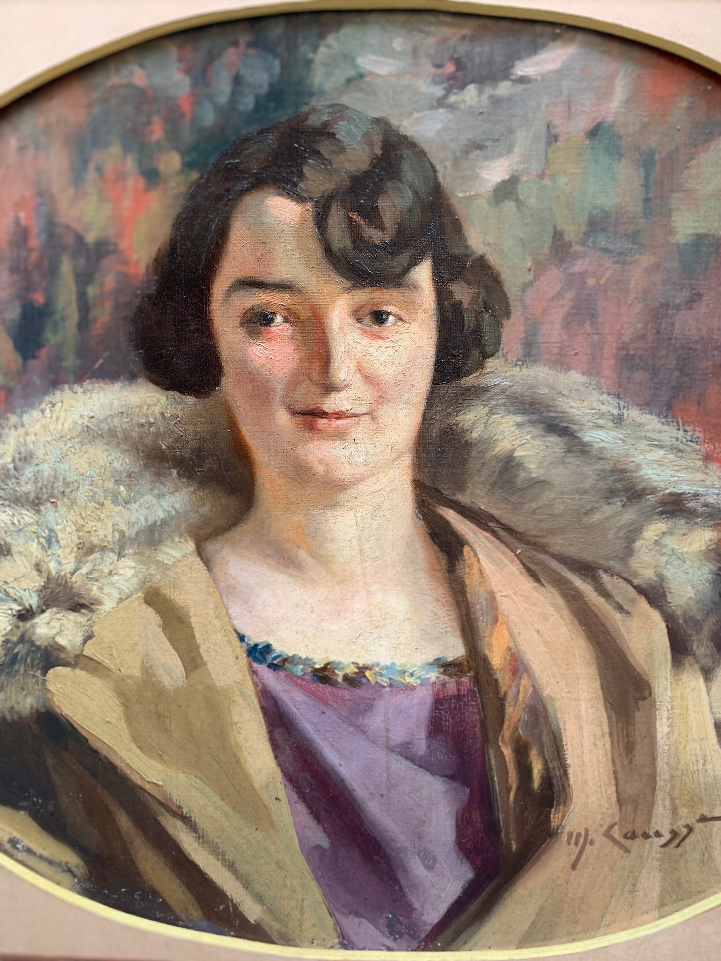 Art Nouveau Portrait of Lady. Circa 1920.