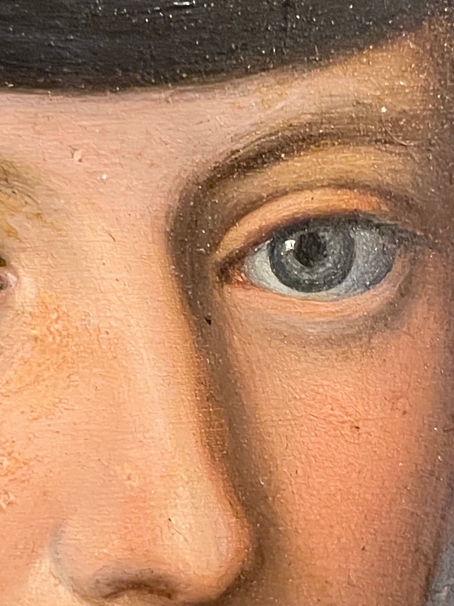 Alessandro Allori, atelier. Ritratto di dama con cappello di velluto nero. Scuola fiorentina. XVI secolo.