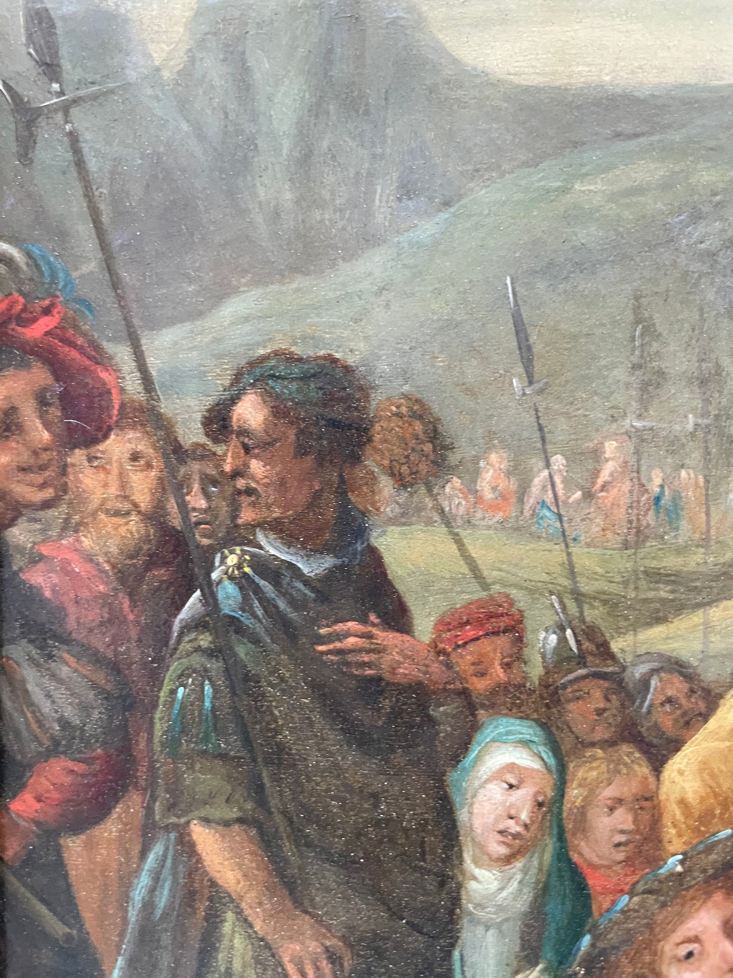 Christ Carrying the Cross with Saint Veronica – Flemish School, late 17th / early 18th century