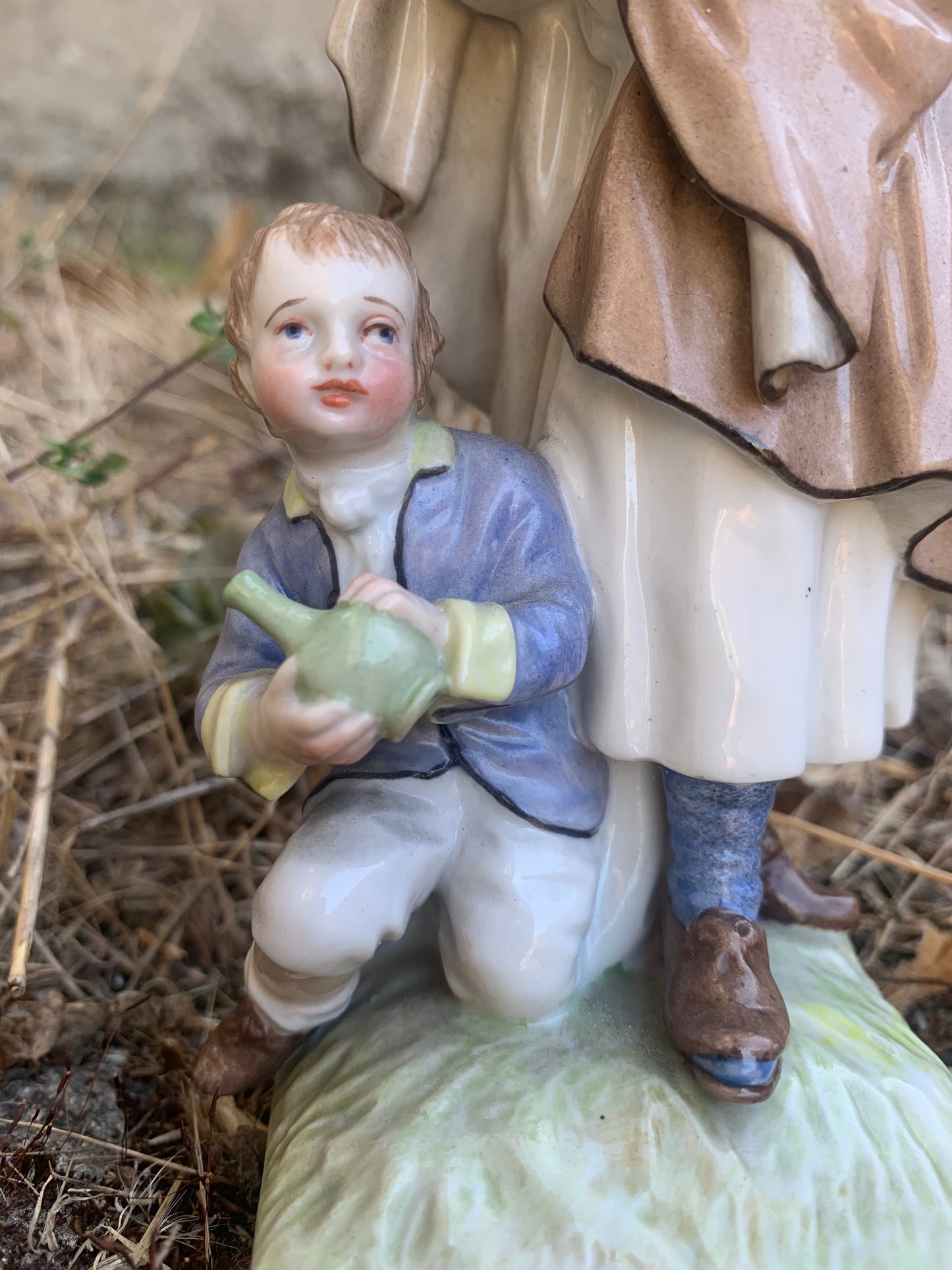 KPM Berlin Porcelain Figurine: "Beggar Woman with Children"