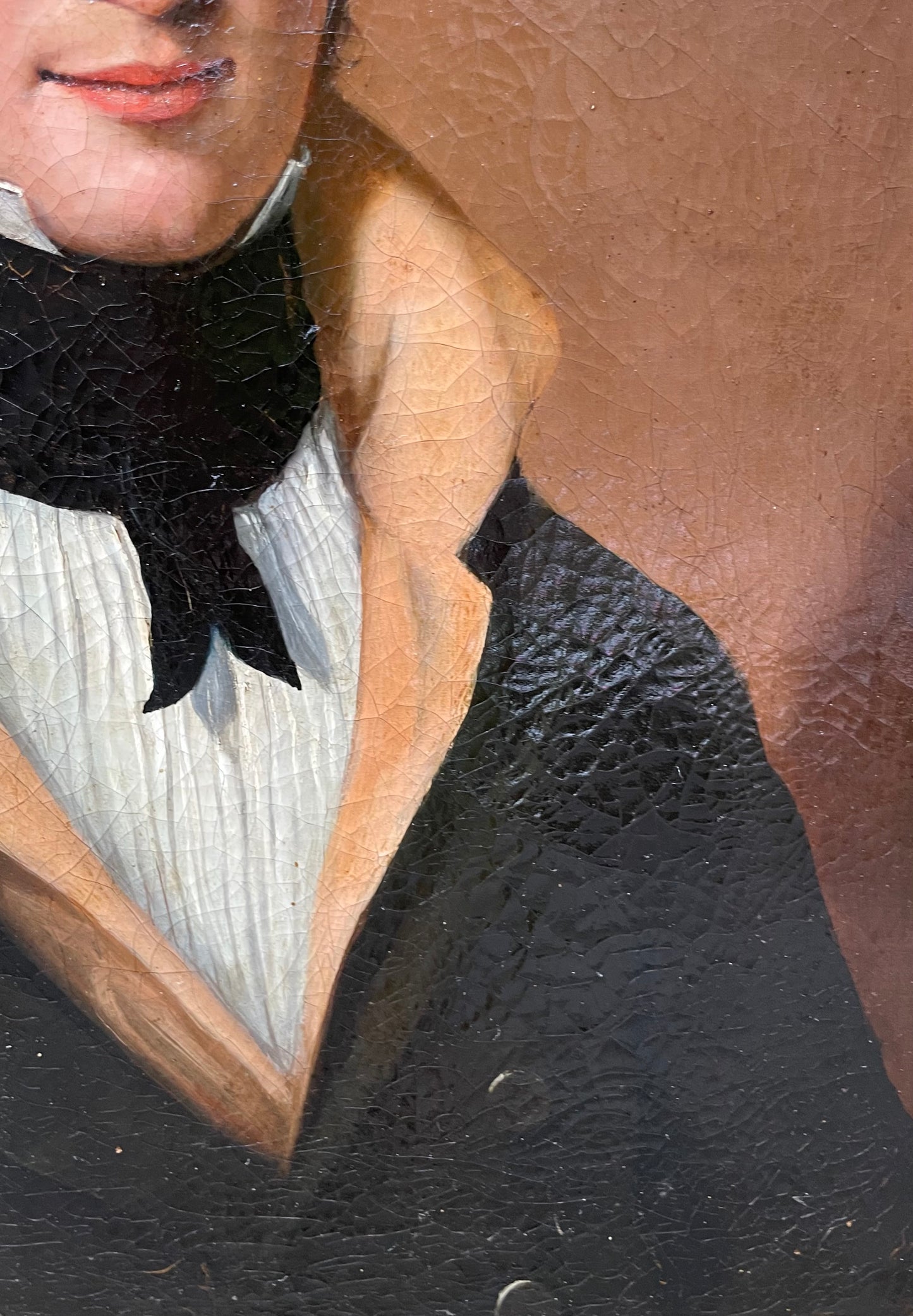 Male portrait, 1810–1820, dark-haired young man with high collar and black cravat