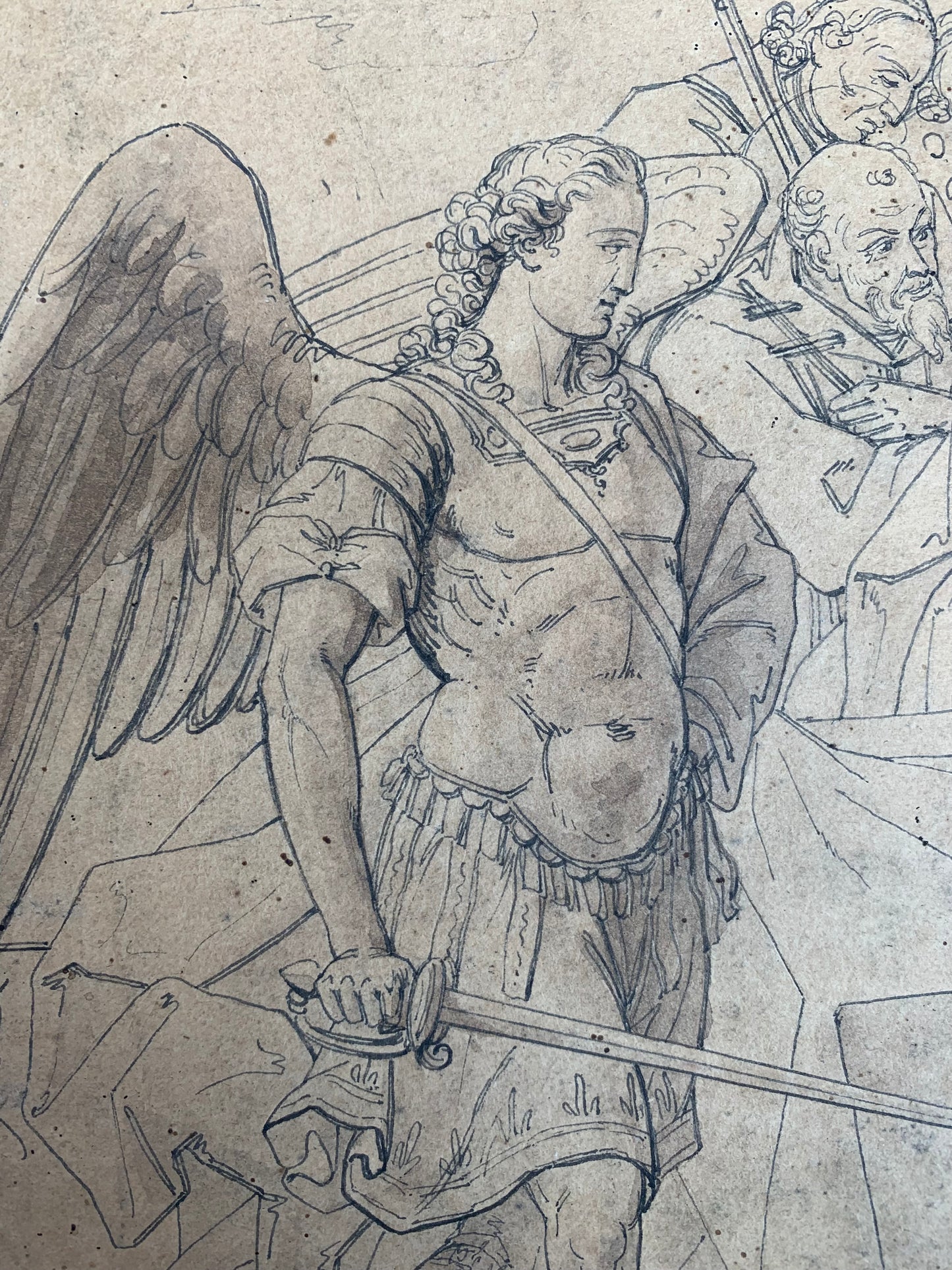 The Archangel and the Demon: The Battle for a Saint's Soul in a 19th Century Italian Drawing.