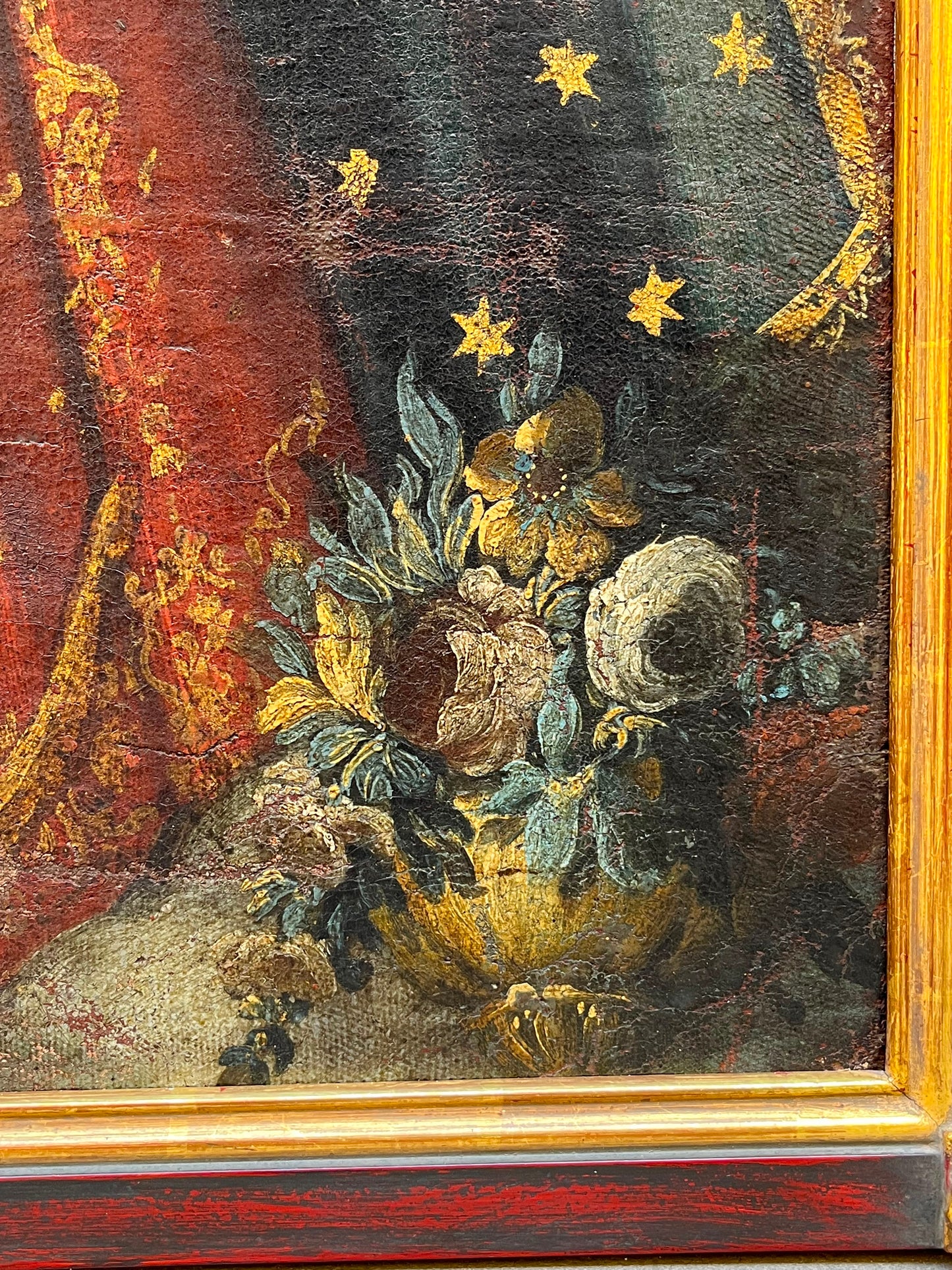 Madonna dell’Apocalisse con ex voto a cuore. Vicereame del Perù, arte coloniale, XVIII secolo