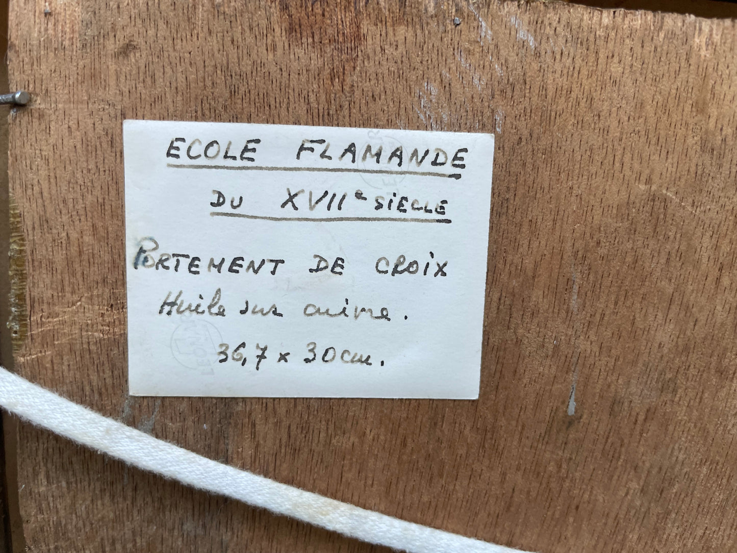 Christ Carrying the Cross with Saint Veronica – Flemish School, late 17th / early 18th century