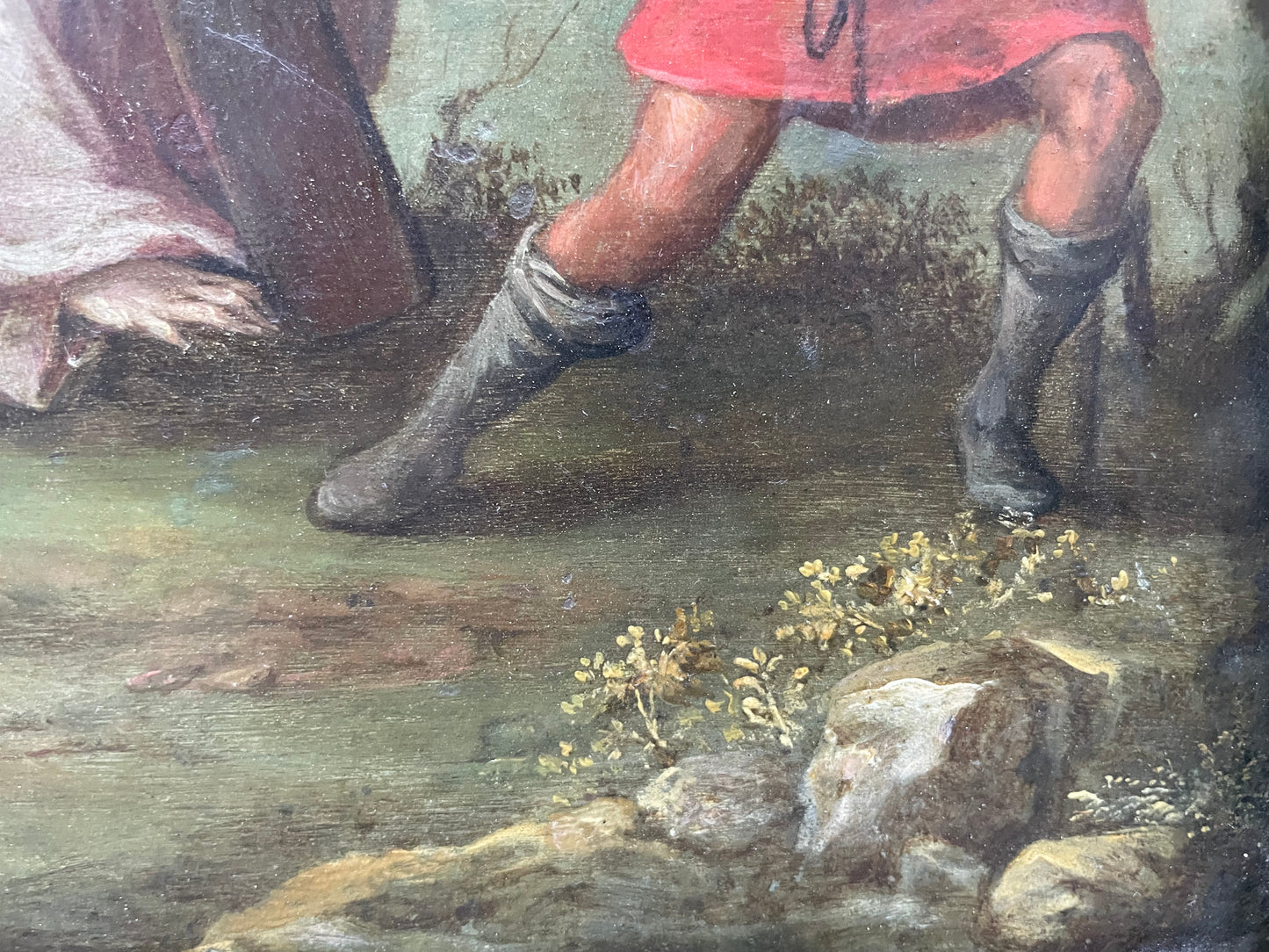 Christ Carrying the Cross with Saint Veronica – Flemish School, late 17th / early 18th century