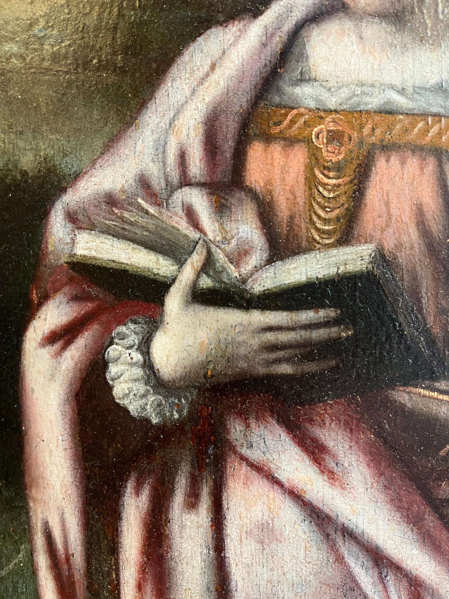 Santa Caterina e San Giovanni, due ante di polittico, scuola fiamminga, XVI secolo