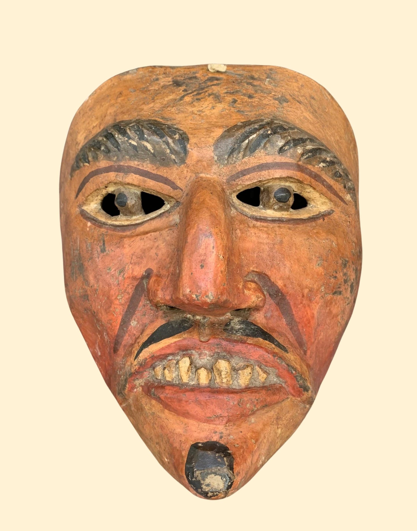 Guatemala. Mask of Baila de la Conquista. Early XX century