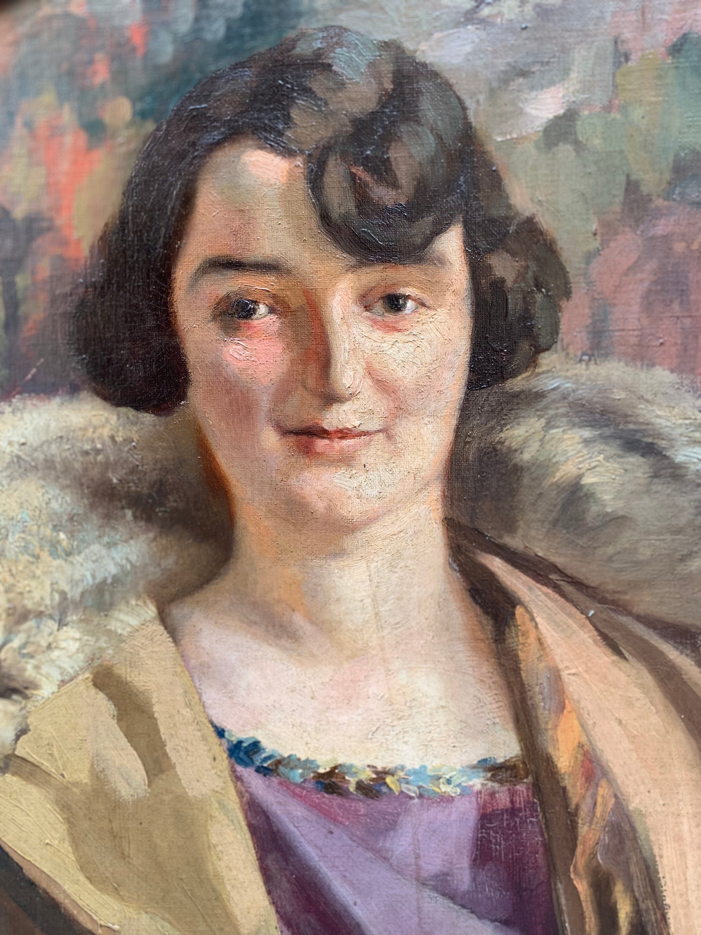 Art Nouveau Portrait of Lady. Circa 1920.