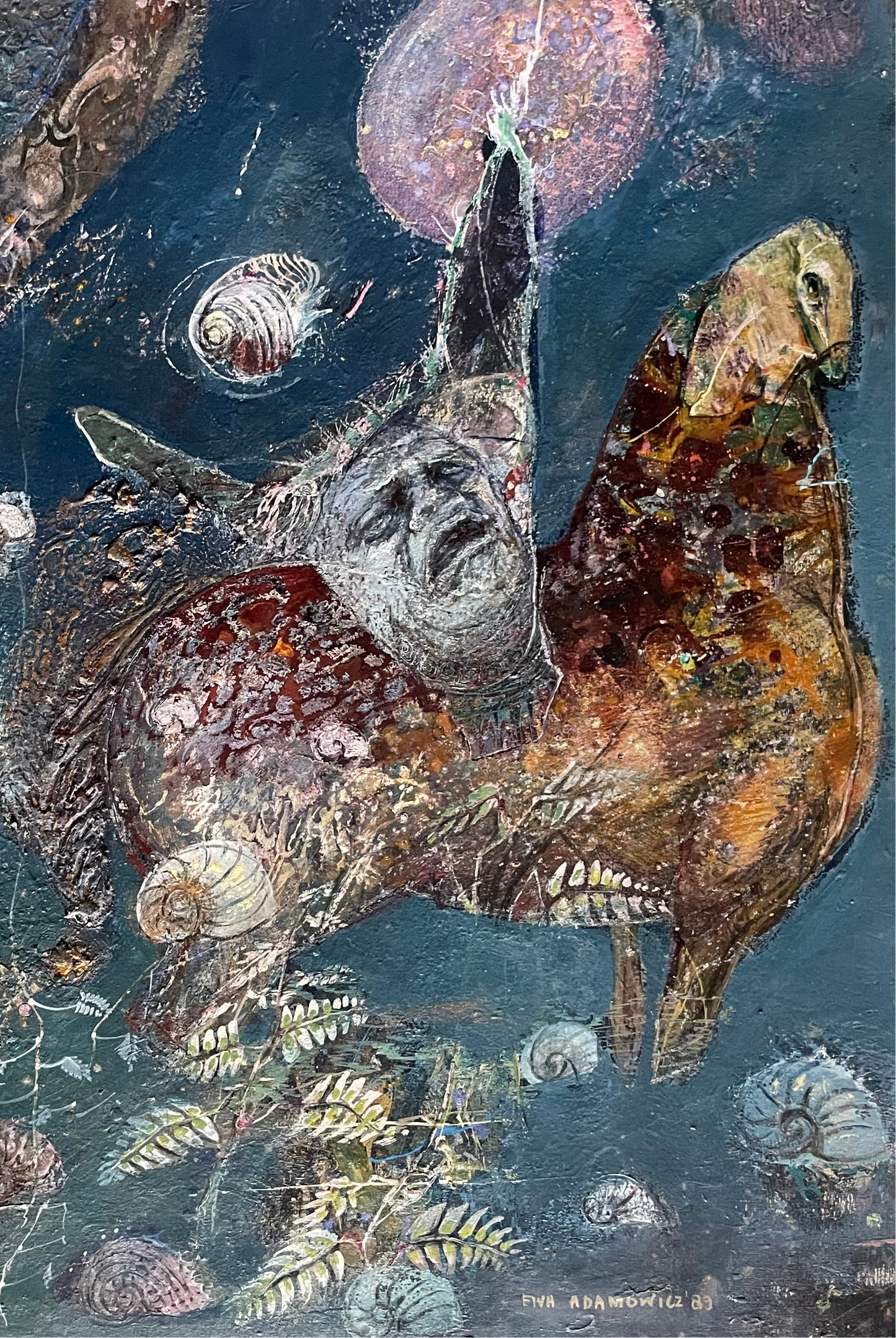 Ewa Adamowicz, Metamorfosi di centauro in un paesaggio fossile, Polonia, 1989