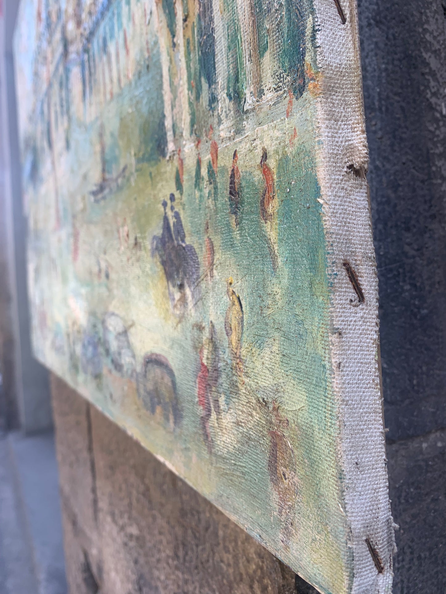 Saint Peter's Square, Vatican, Rome. Painting By The Florentine Painter Emanuele Cappello.