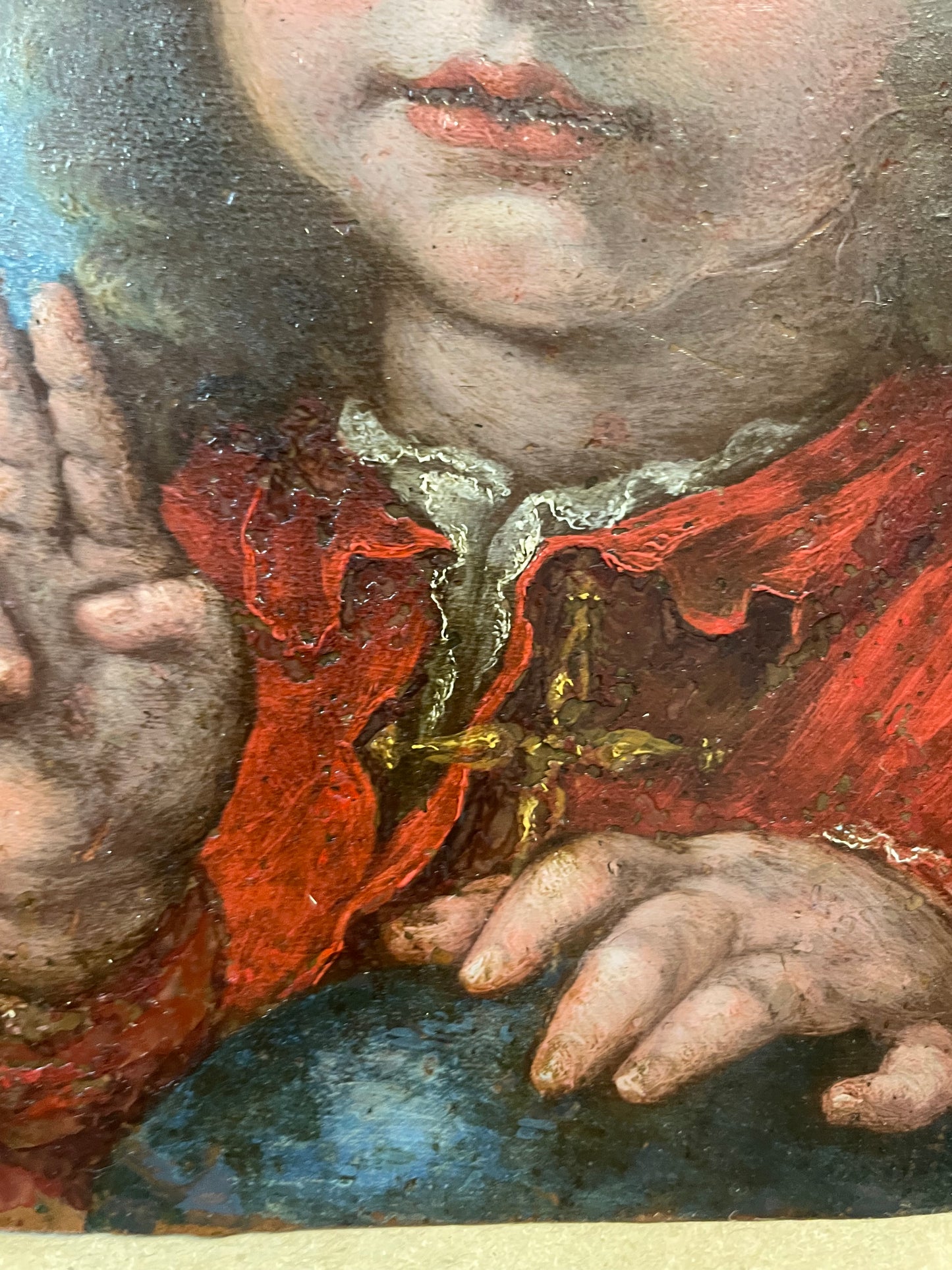 Salvator Mundi, Jacopo Giorgi (Firenze 1623–1665), olio su rame, ambito di Cesare Dandini, cm 22 × 15,5