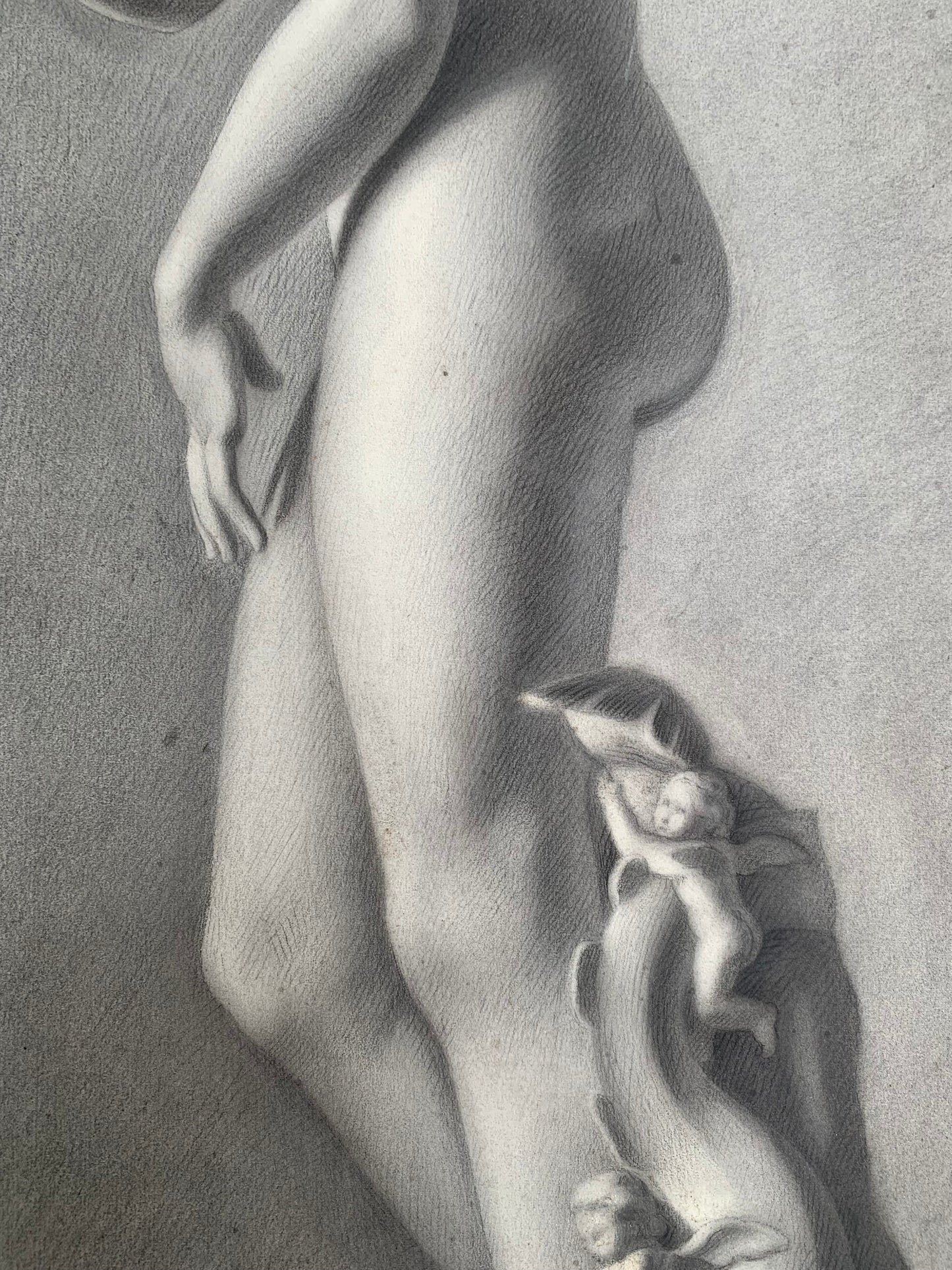 Venus of Medici. Italian Academic Drawing. XIX century