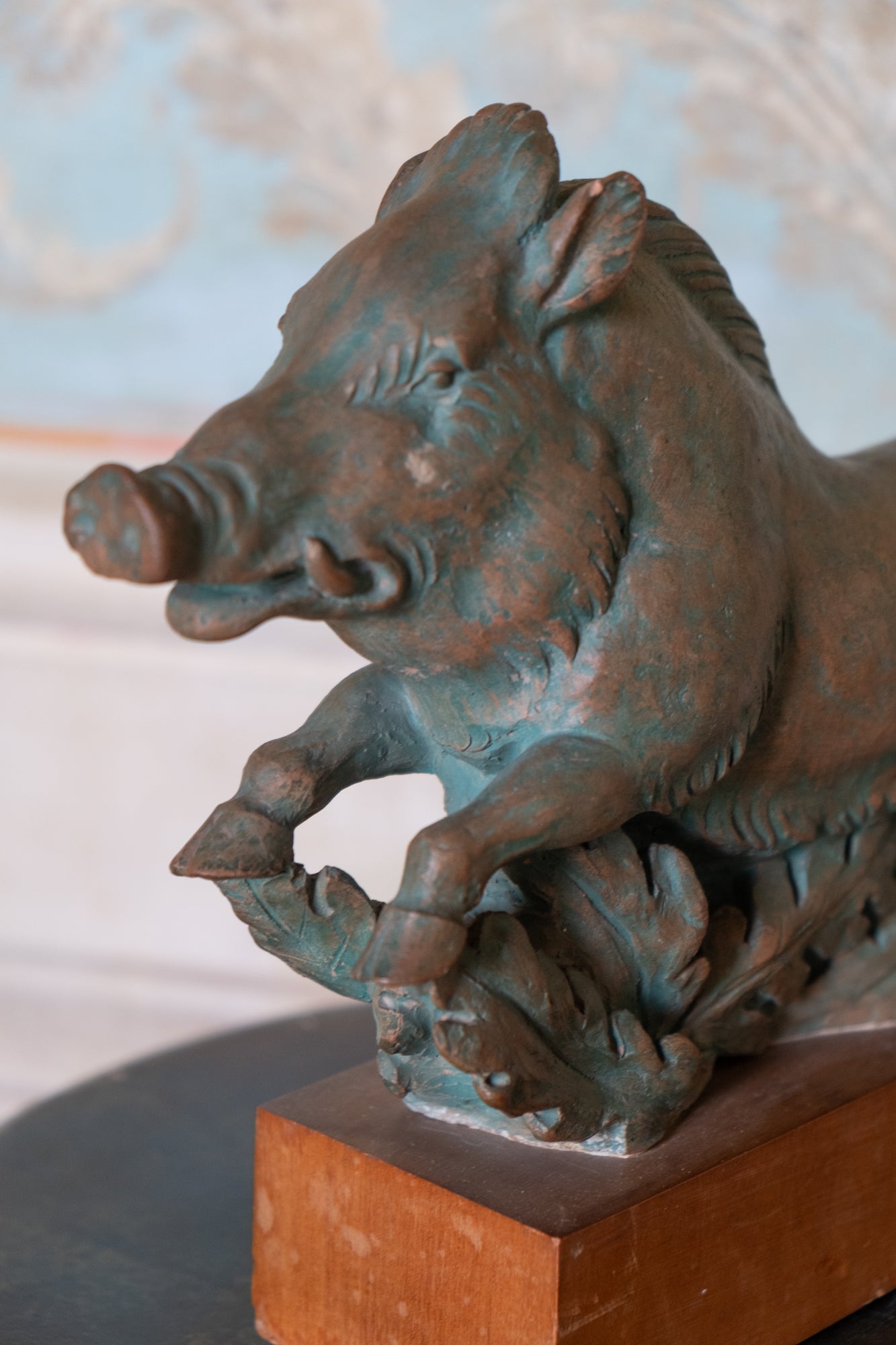 Wild Boar, Terracotta Sculpture With Bronze Patina, 1930s-40s, Giorgio Rossi (1894–1981)