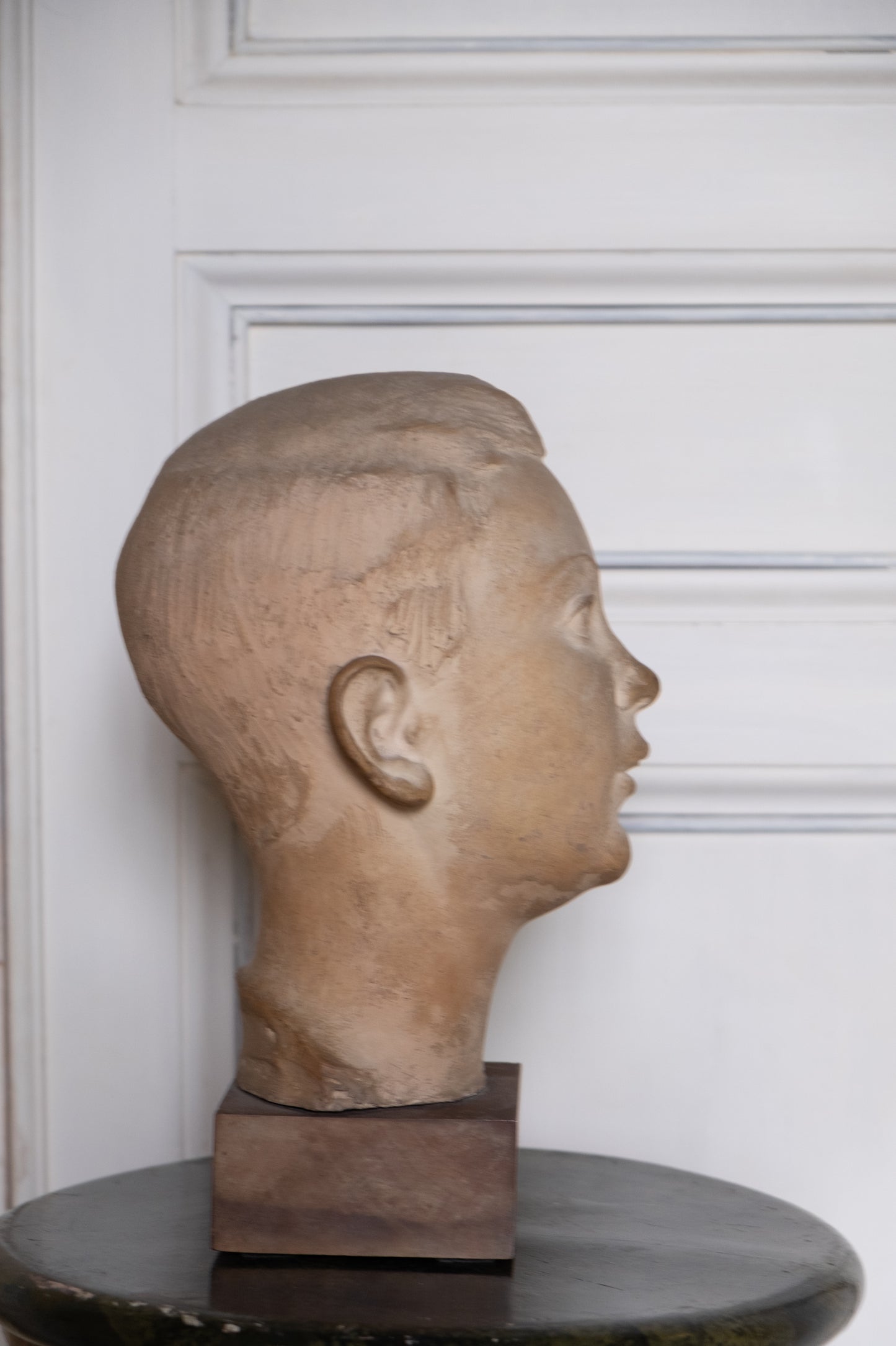 Portrait of boy, terracotta sculpture, 1930s-40s, Giorgio Rossi (1894-1981). Tuscan Sculptor.