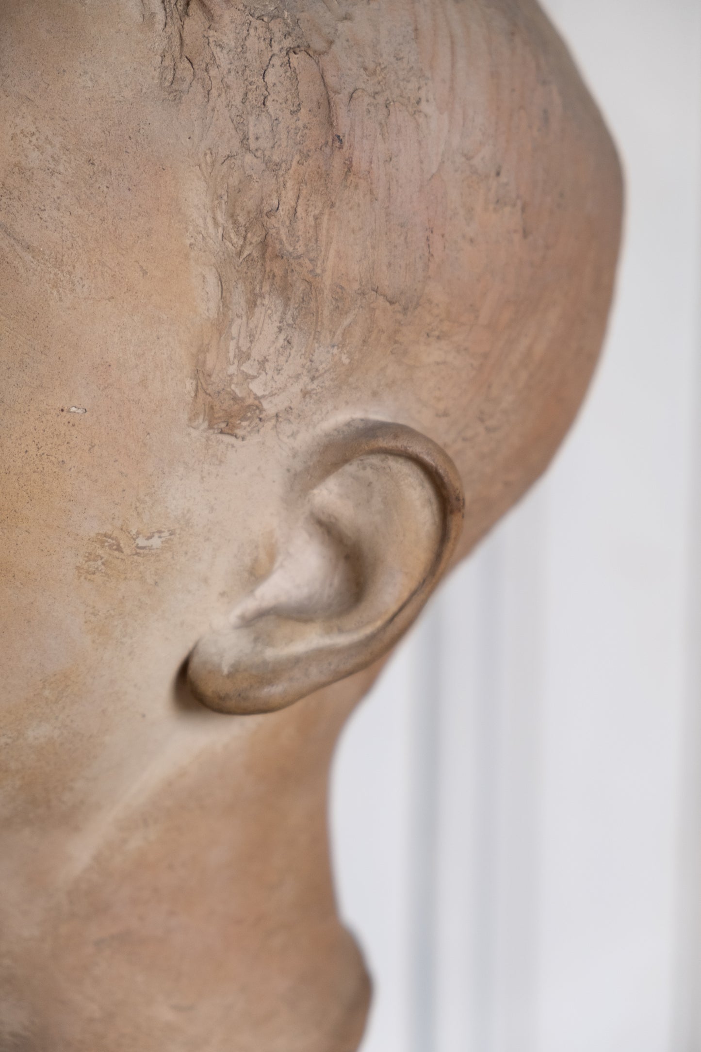 Portrait of boy, terracotta sculpture, 1930s-40s, Giorgio Rossi (1894-1981). Tuscan Sculptor.