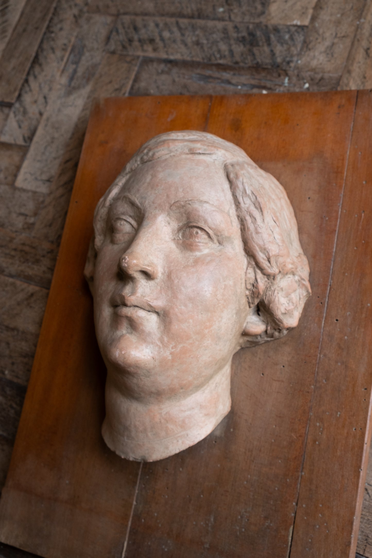 Woman's face, terracotta, 1930s-40s, Giorgio Rossi (1894-1981), Tuscan Sculptor.