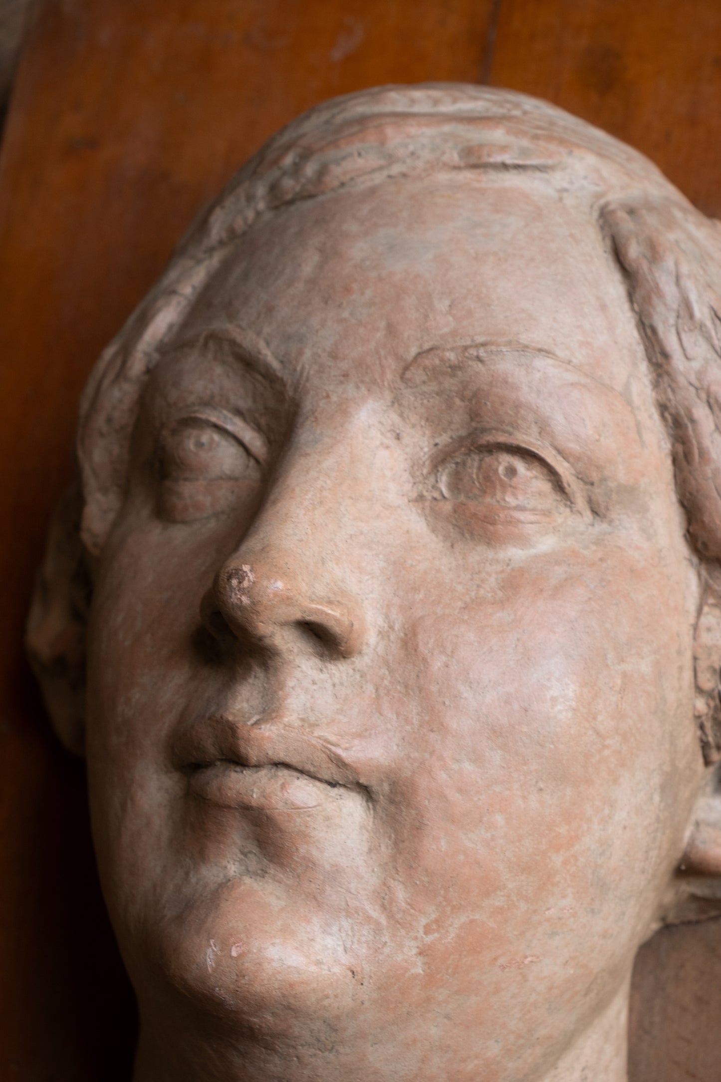 Woman's face, terracotta, 1930s-40s, Giorgio Rossi (1894-1981), Tuscan Sculptor.