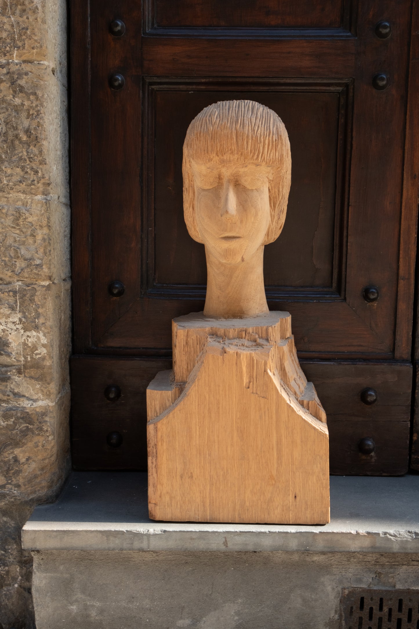 Bust Of A Young Girl In Arte Povera Style, Italy,mid XX Century