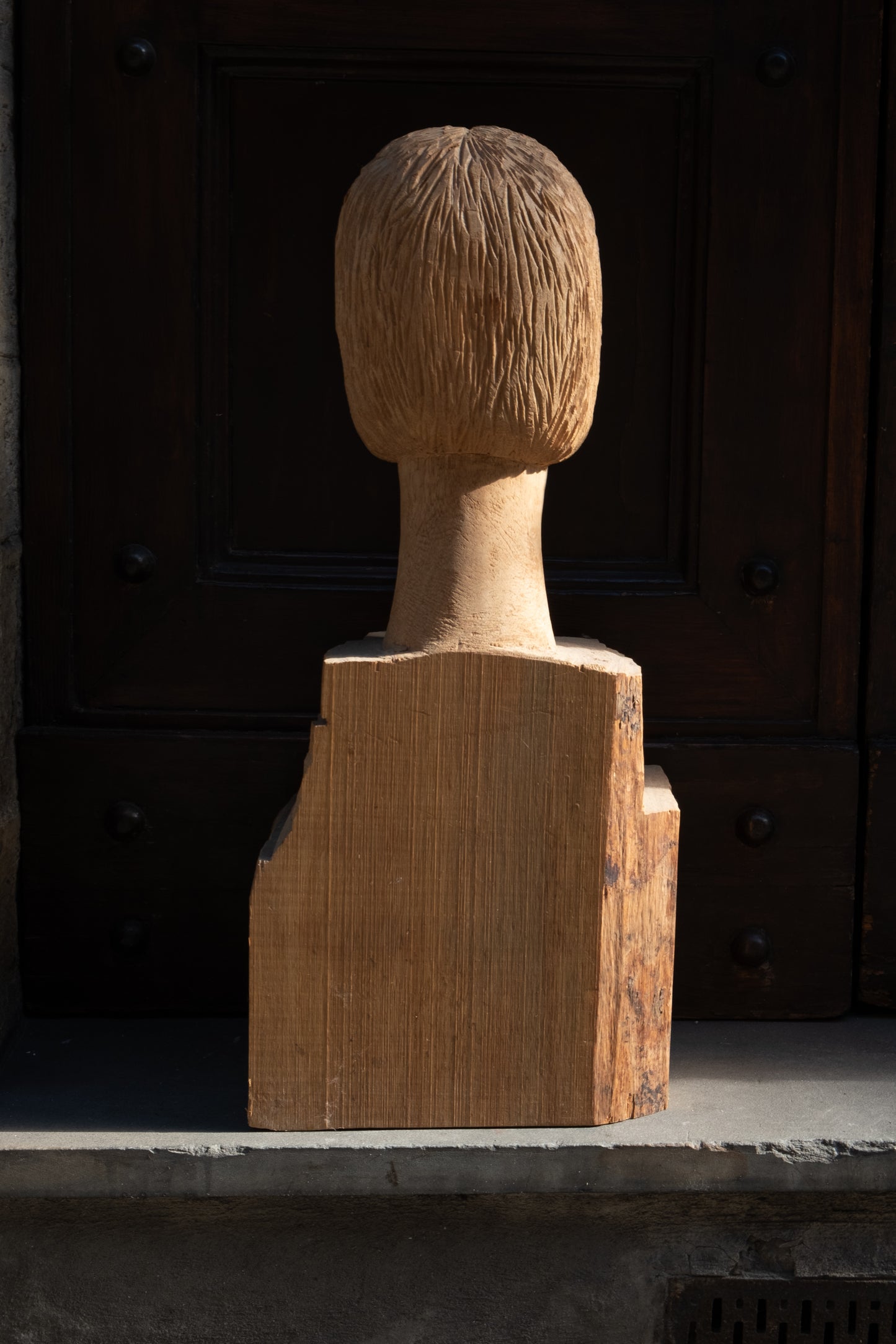 Bust Of A Young Girl In Arte Povera Style, Italy,mid XX Century