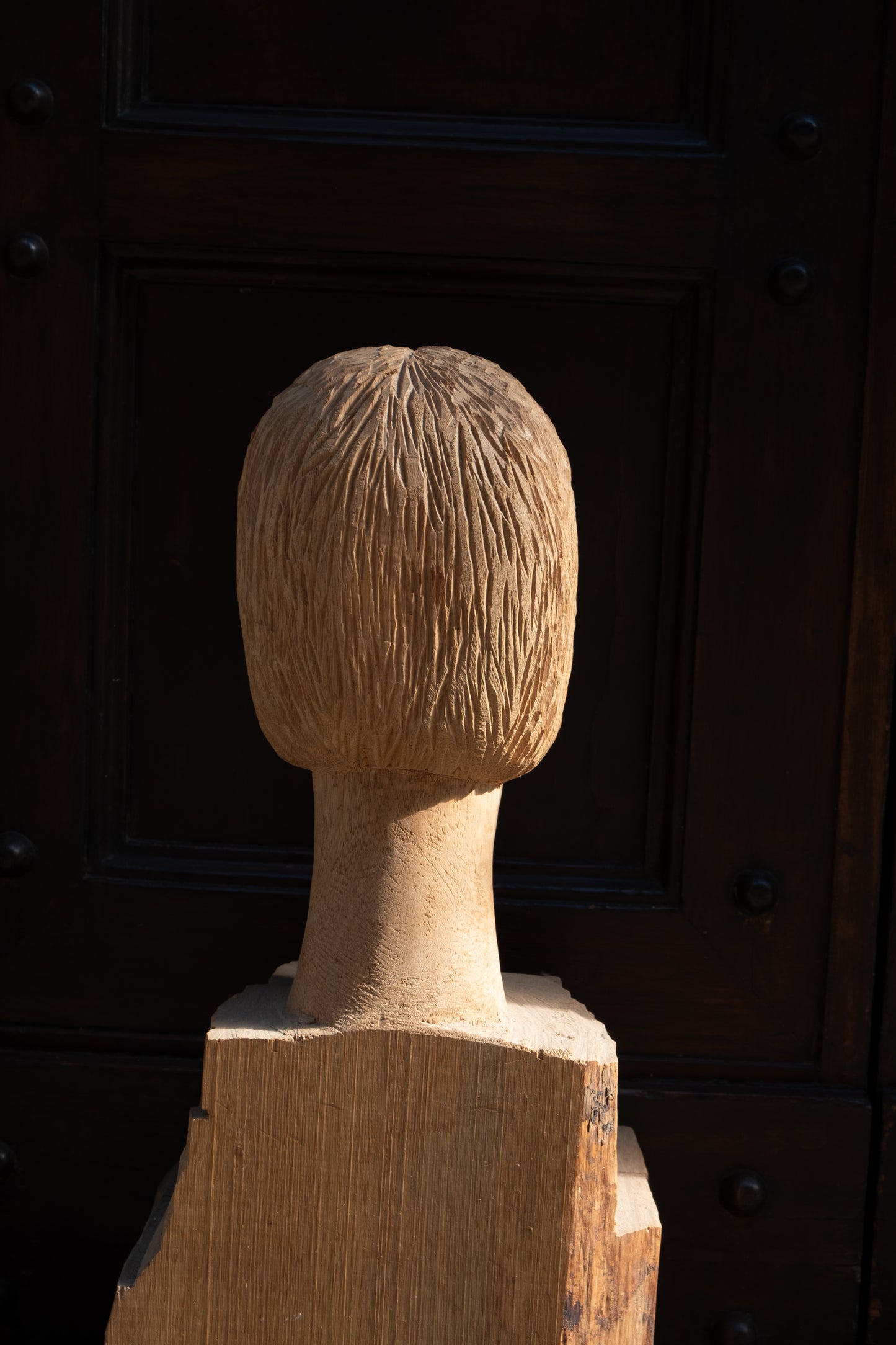 Bust Of A Young Girl In Arte Povera Style, Italy,mid XX Century