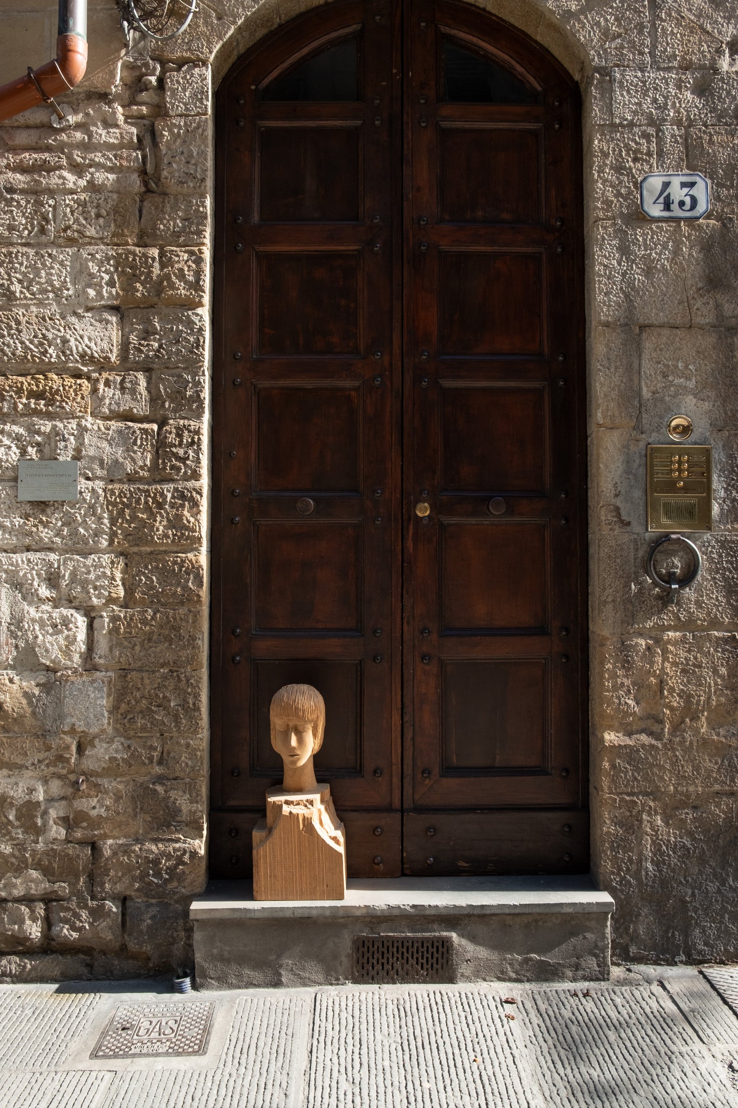 Bust Of A Young Girl In Arte Povera Style, Italy,mid XX Century