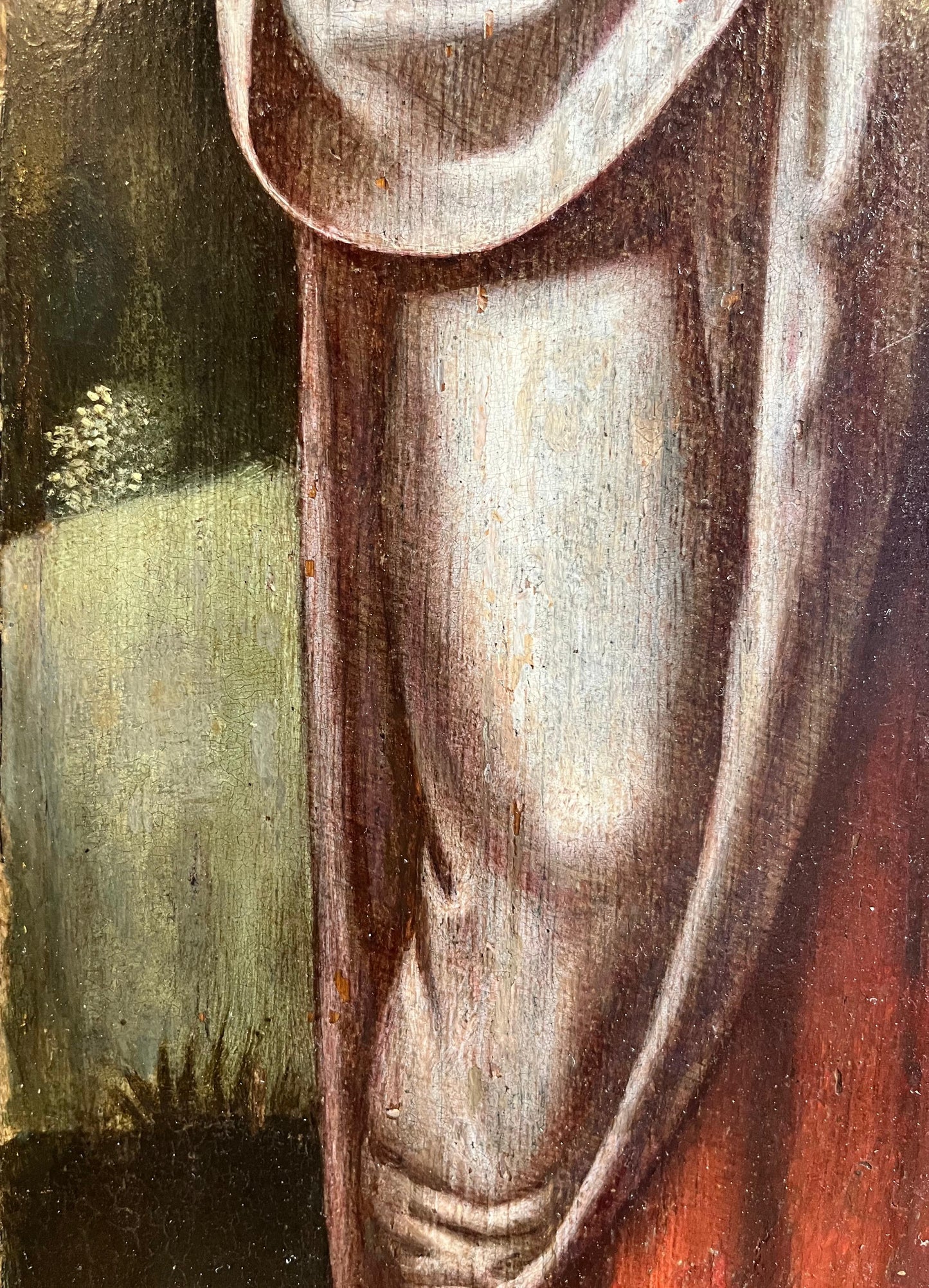 Santa Caterina e San Giovanni, due ante di polittico, scuola fiamminga, XVI secolo