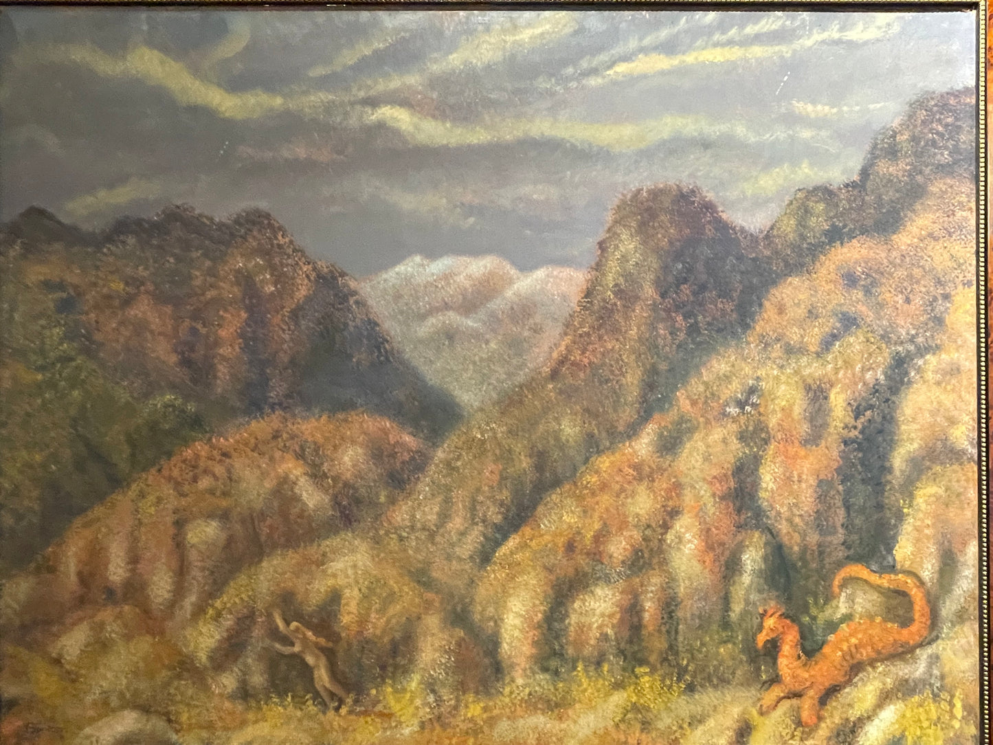 Bartolomeo Butori, Lucca, Tema mitico con drago, 1950