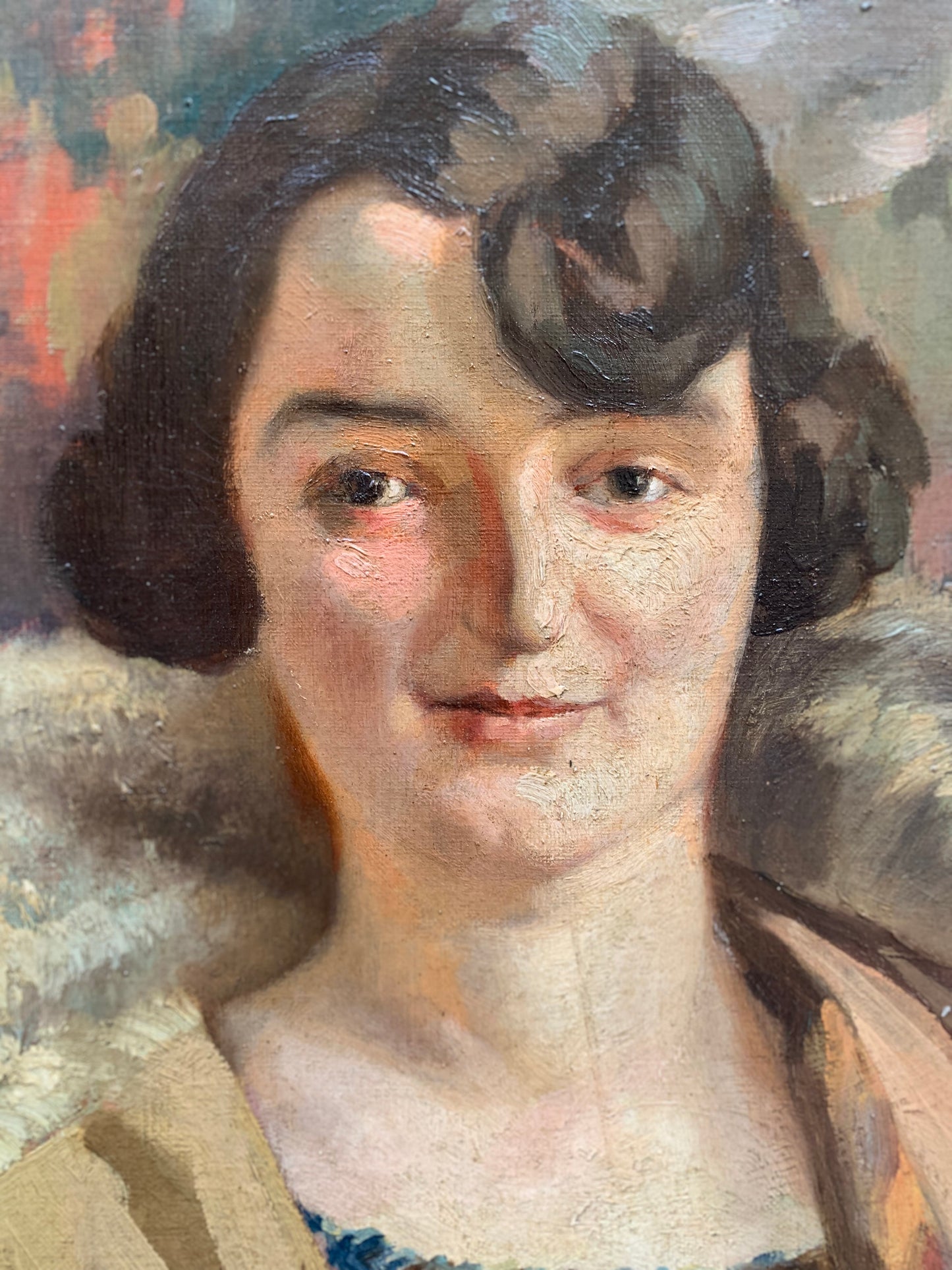 Art Nouveau Portrait of Lady. Circa 1920.