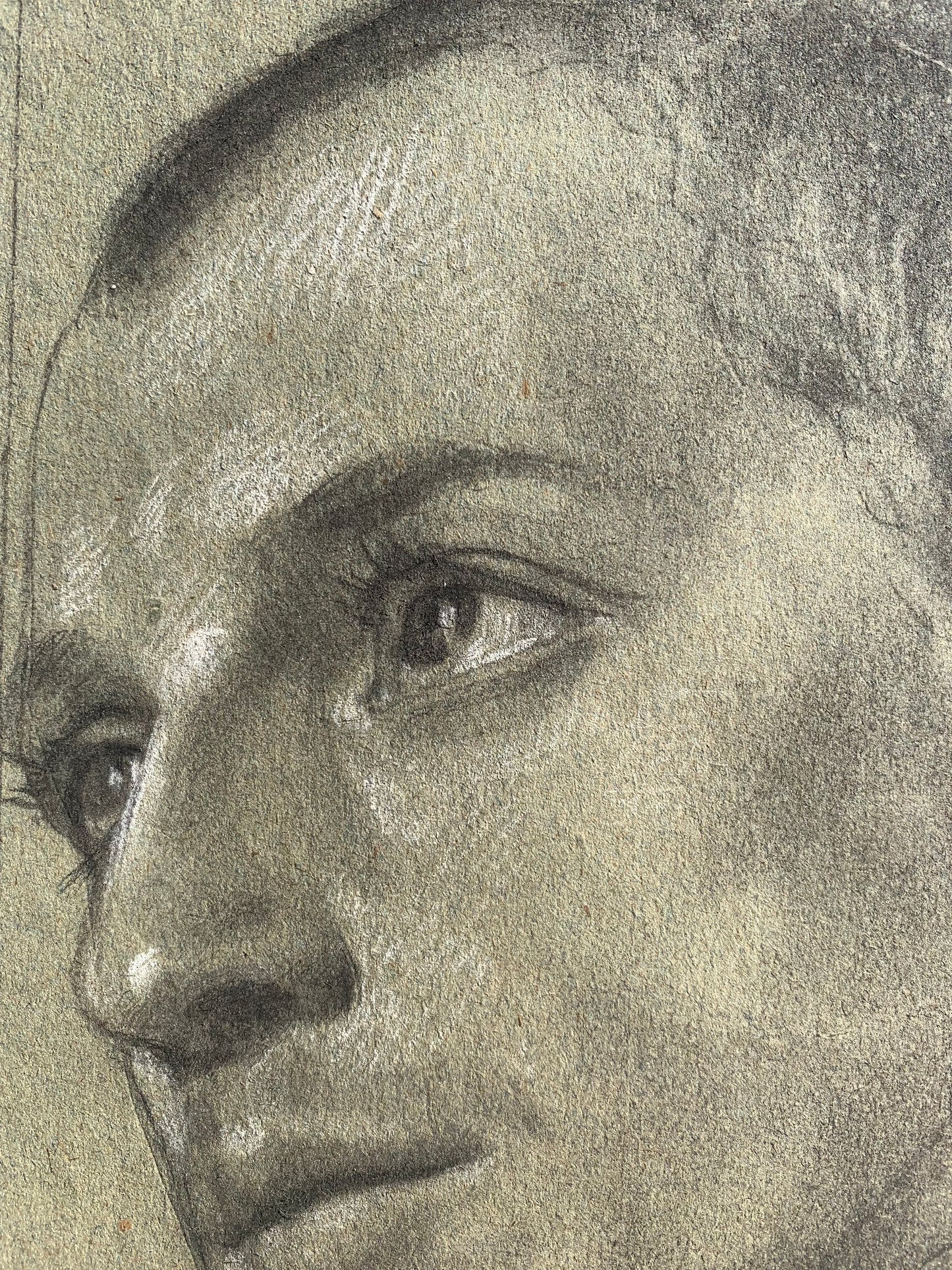 Study for the Head of a Young Saint. Studio of Enrico Reffo (1831-1917)