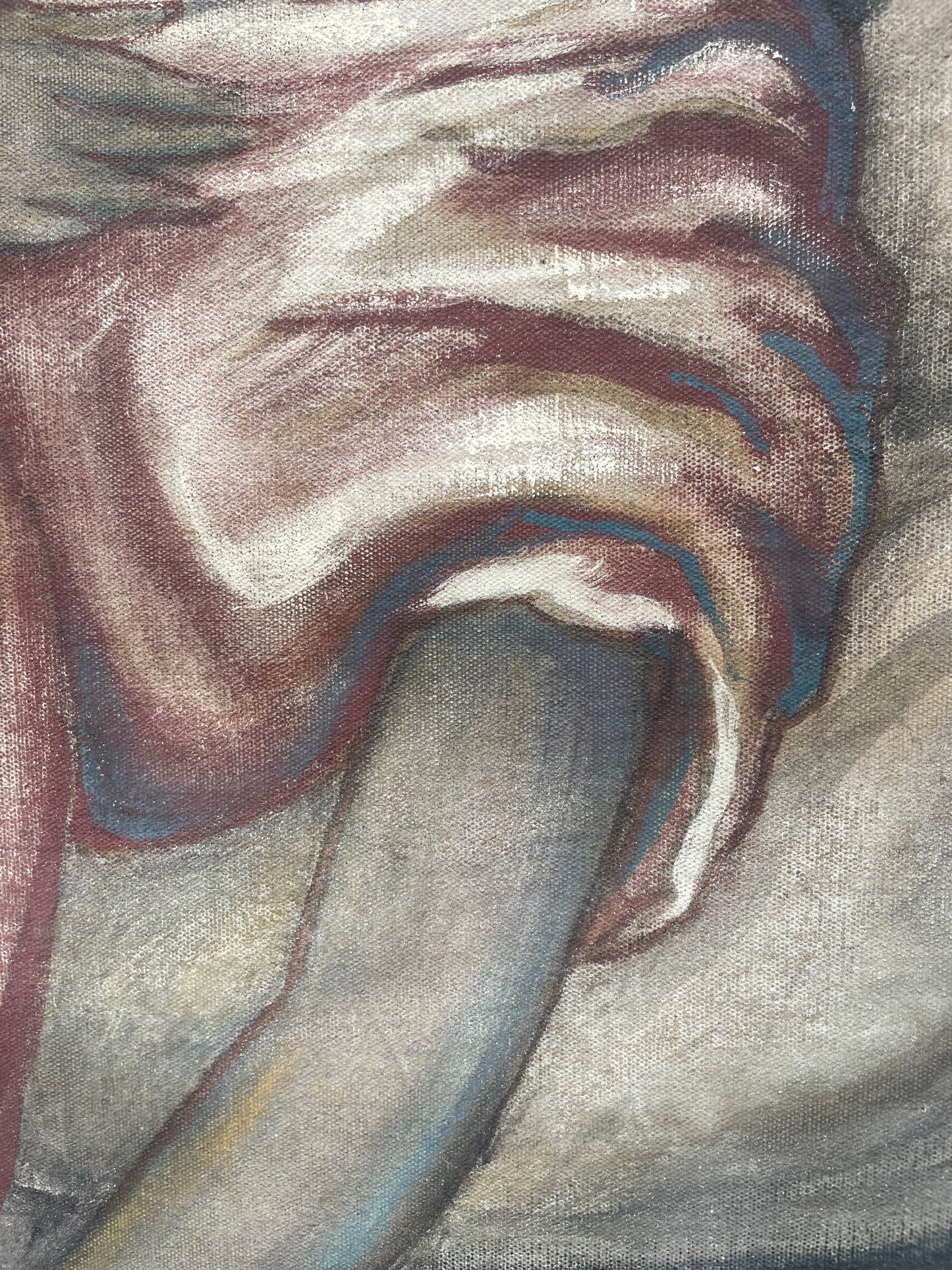 Vladimir Polunin (1880–1957) – Frammento teatrale e figura femminile, dipinto sui due lati